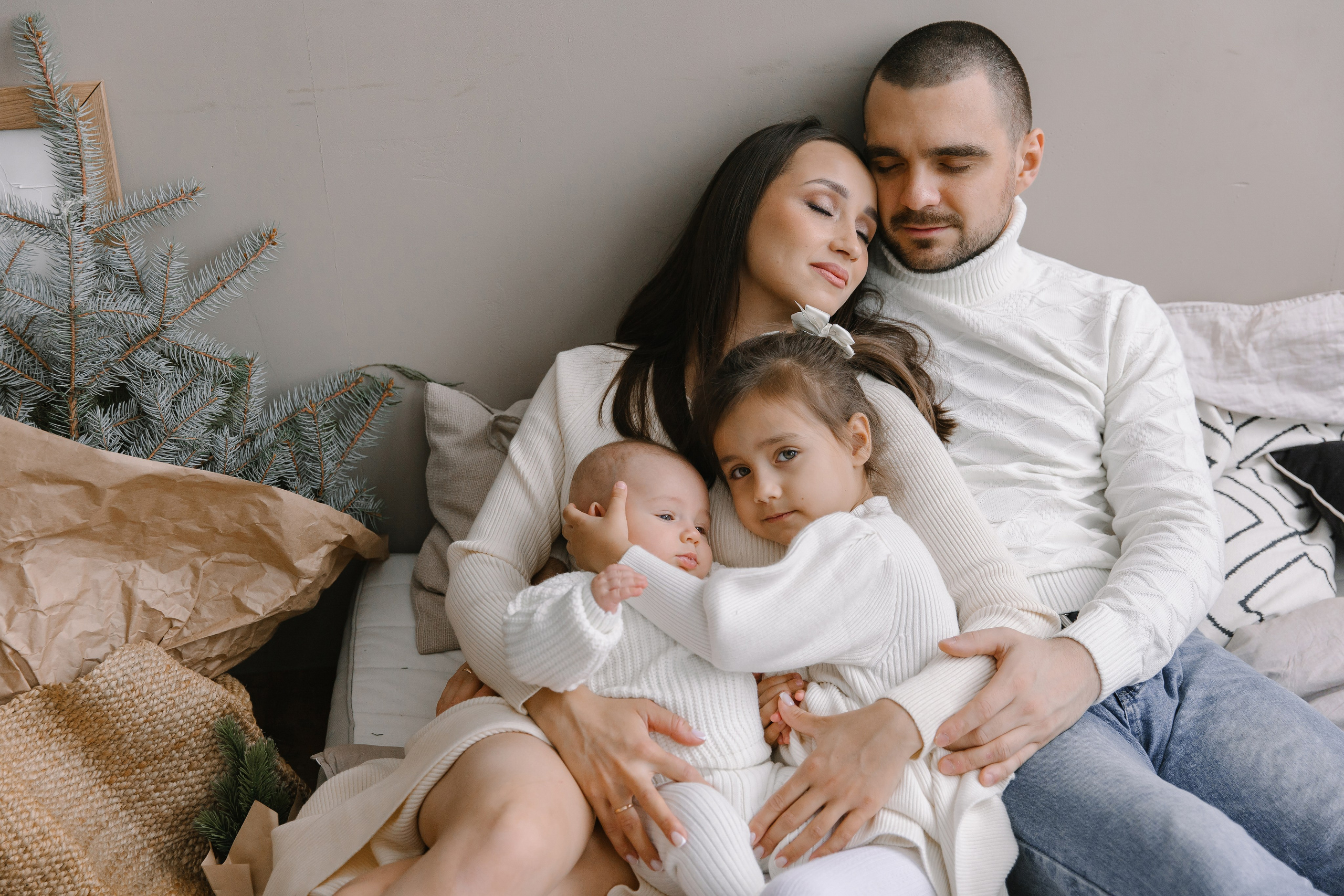 Новый год вчетвером. Фотограф Елена Краснопевцева