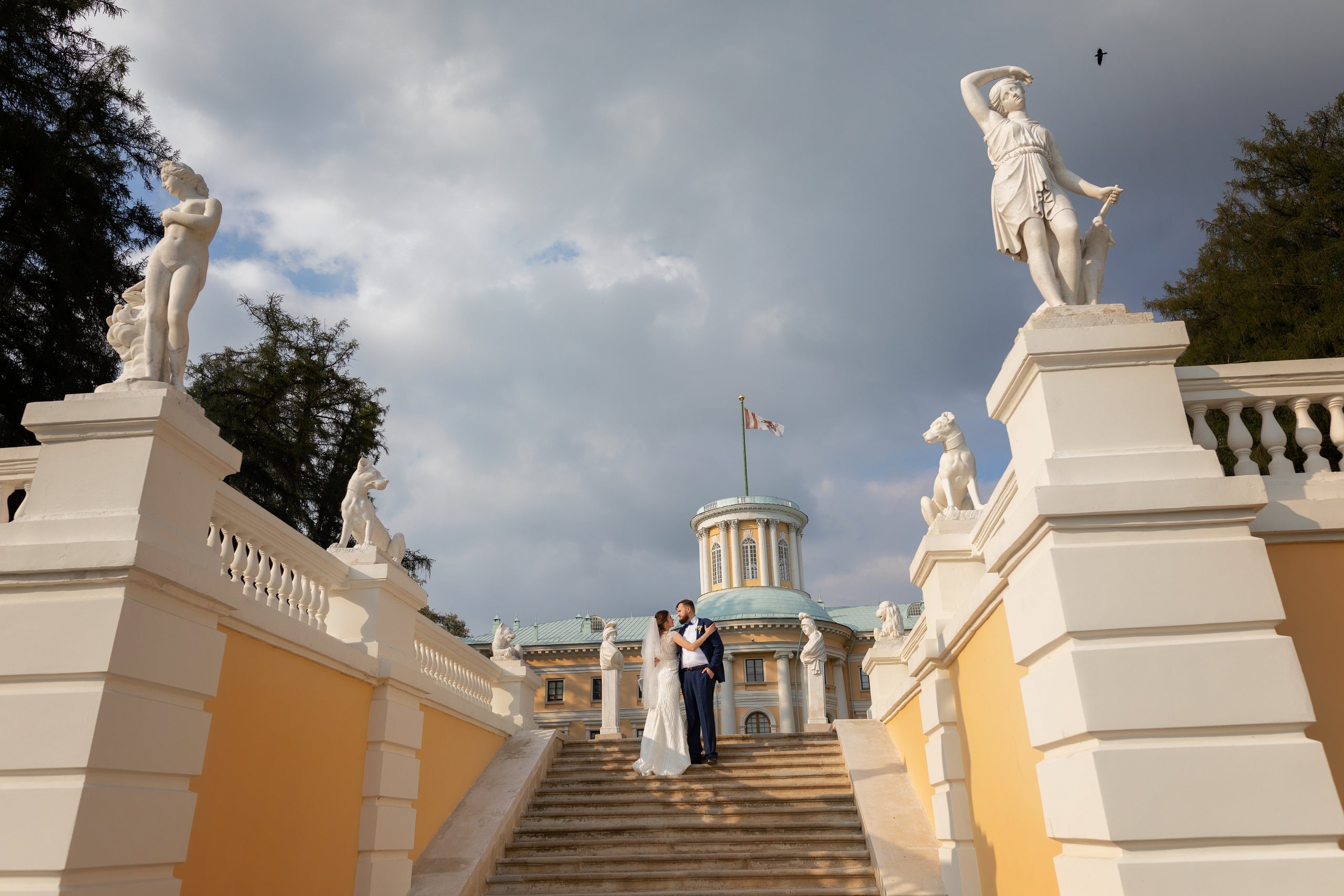 Анна и Андрей. Архангельское. Свадебный и семейный фотограф в Москве Евгения Лисина