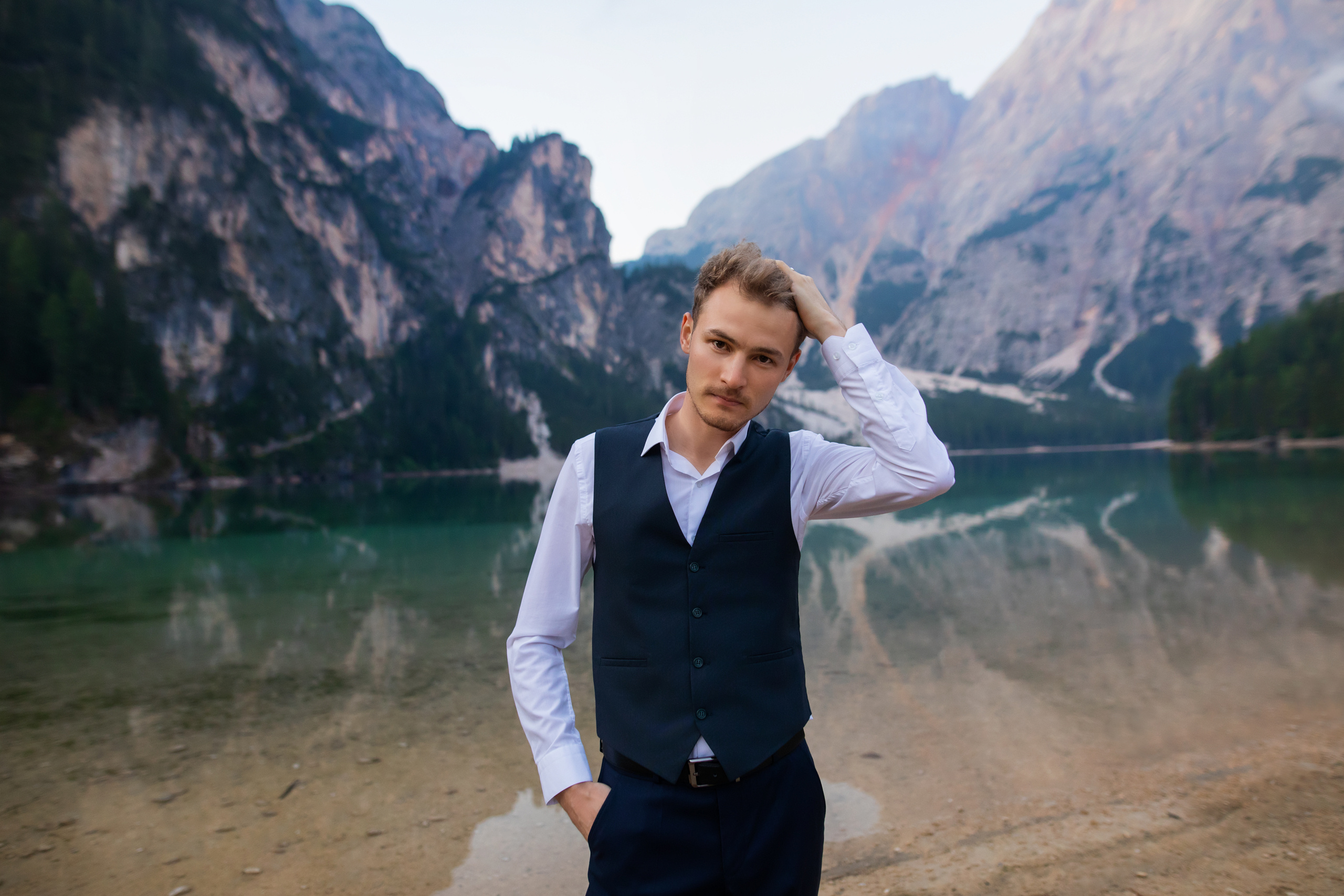 Алсу и Ринат, свадебная фотосессия на озере Брайес, Италия. Свадебный и семейный фотограф в Москве Евгения Лисина