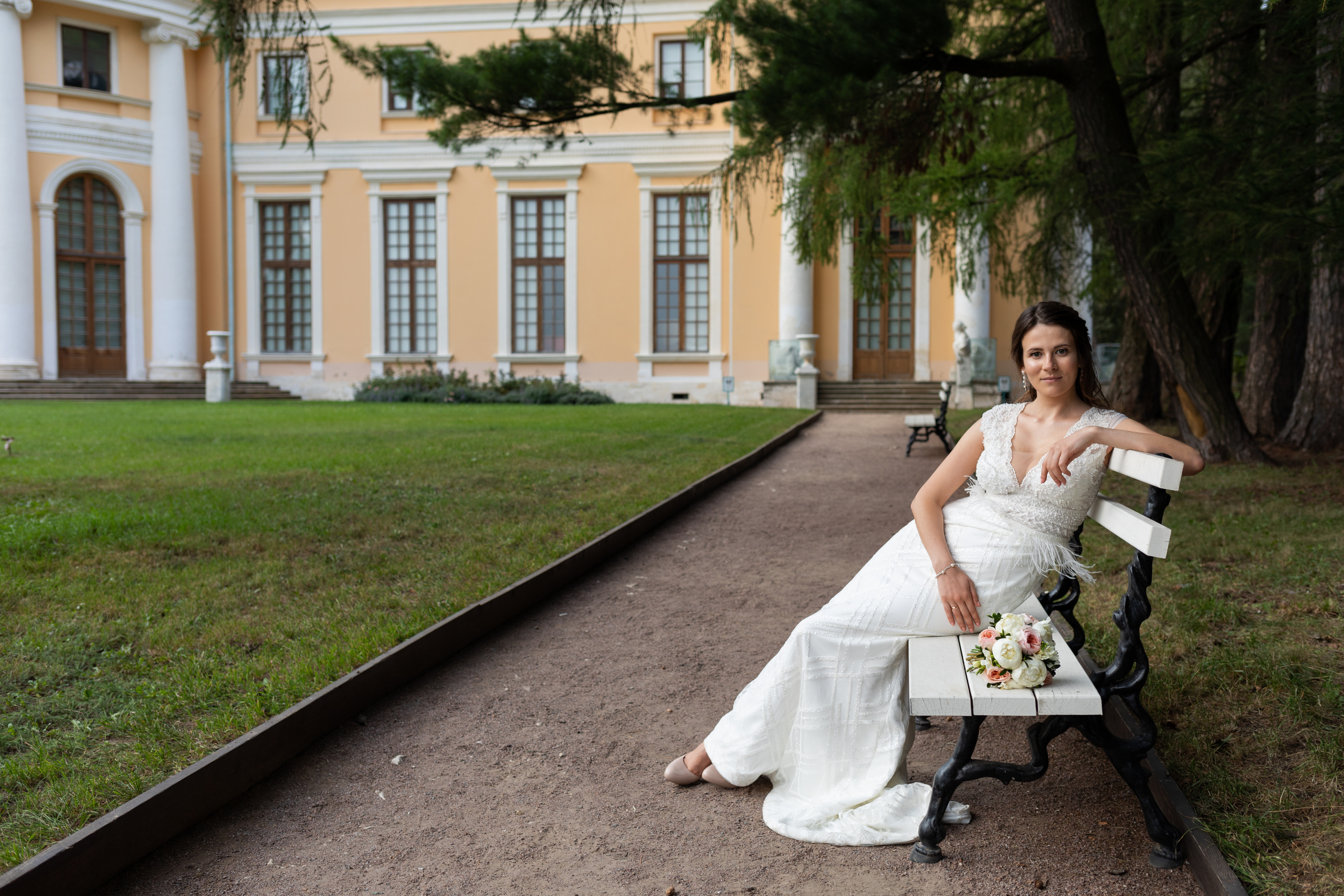 Анна и Андрей. Архангельское. Свадебный и семейный фотограф в Москве Евгения Лисина