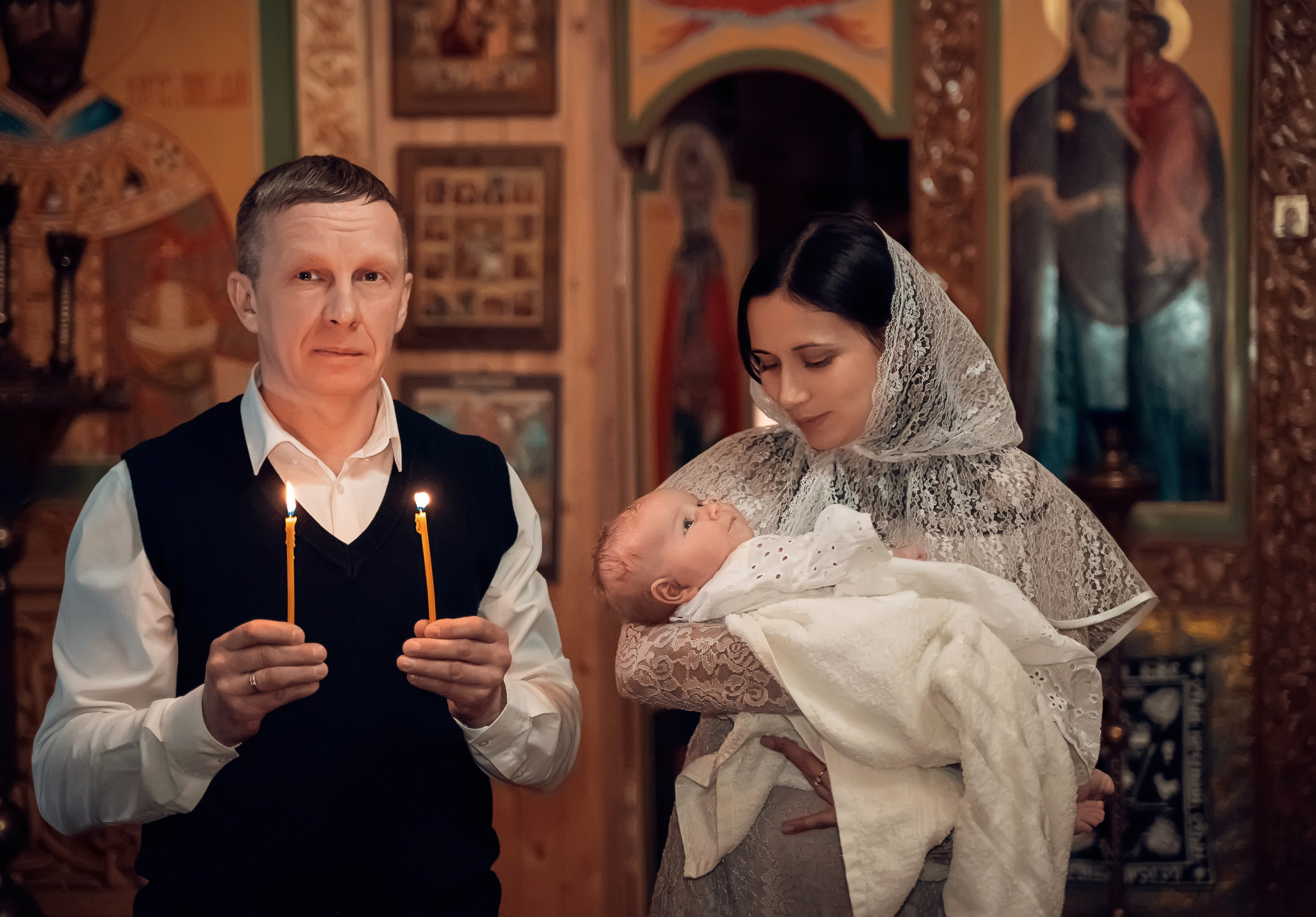 Крещение в храме Преподобного Серафима Саровского с. Дедилово. Церковный фотограф Севастополь