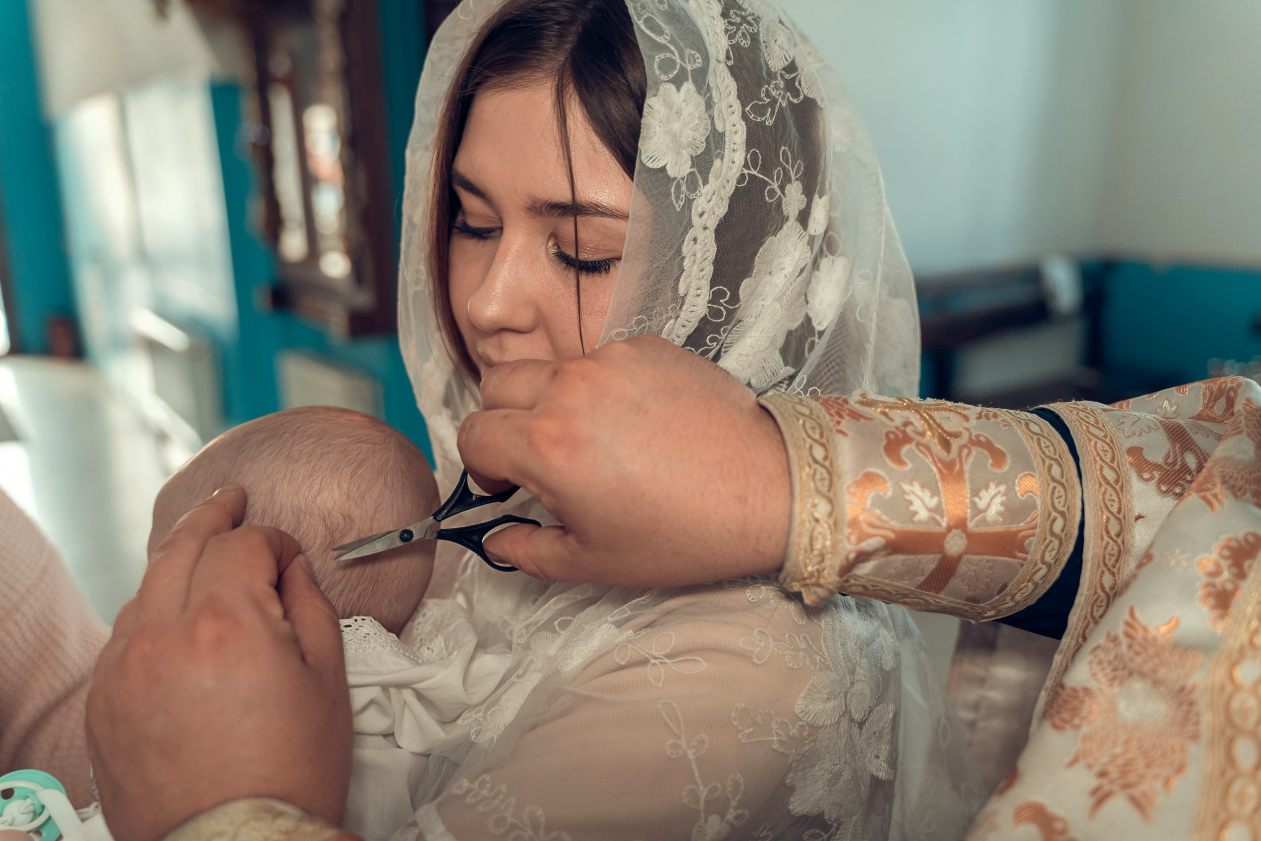 Крещение в Казанском храме с. Гремячее. Церковный фотограф Севастополь