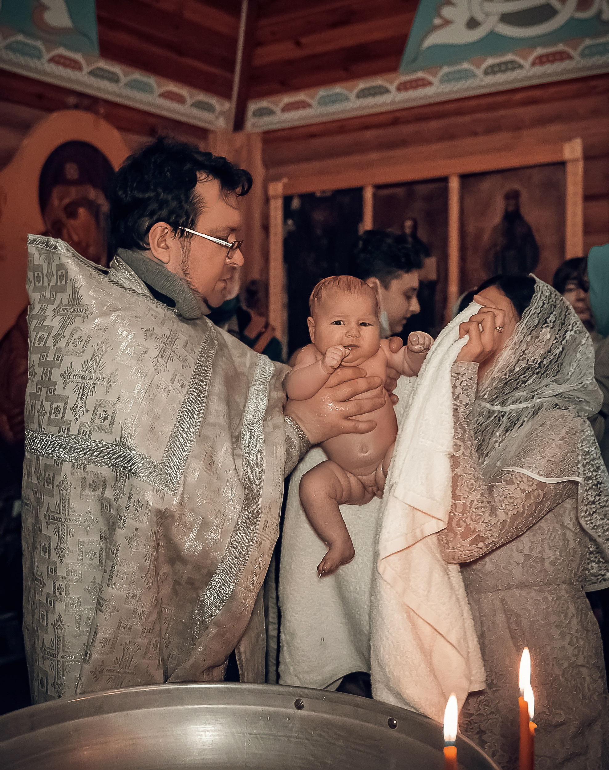 Крещение в храме Преподобного Серафима Саровского с. Дедилово. Церковный фотограф Севастополь