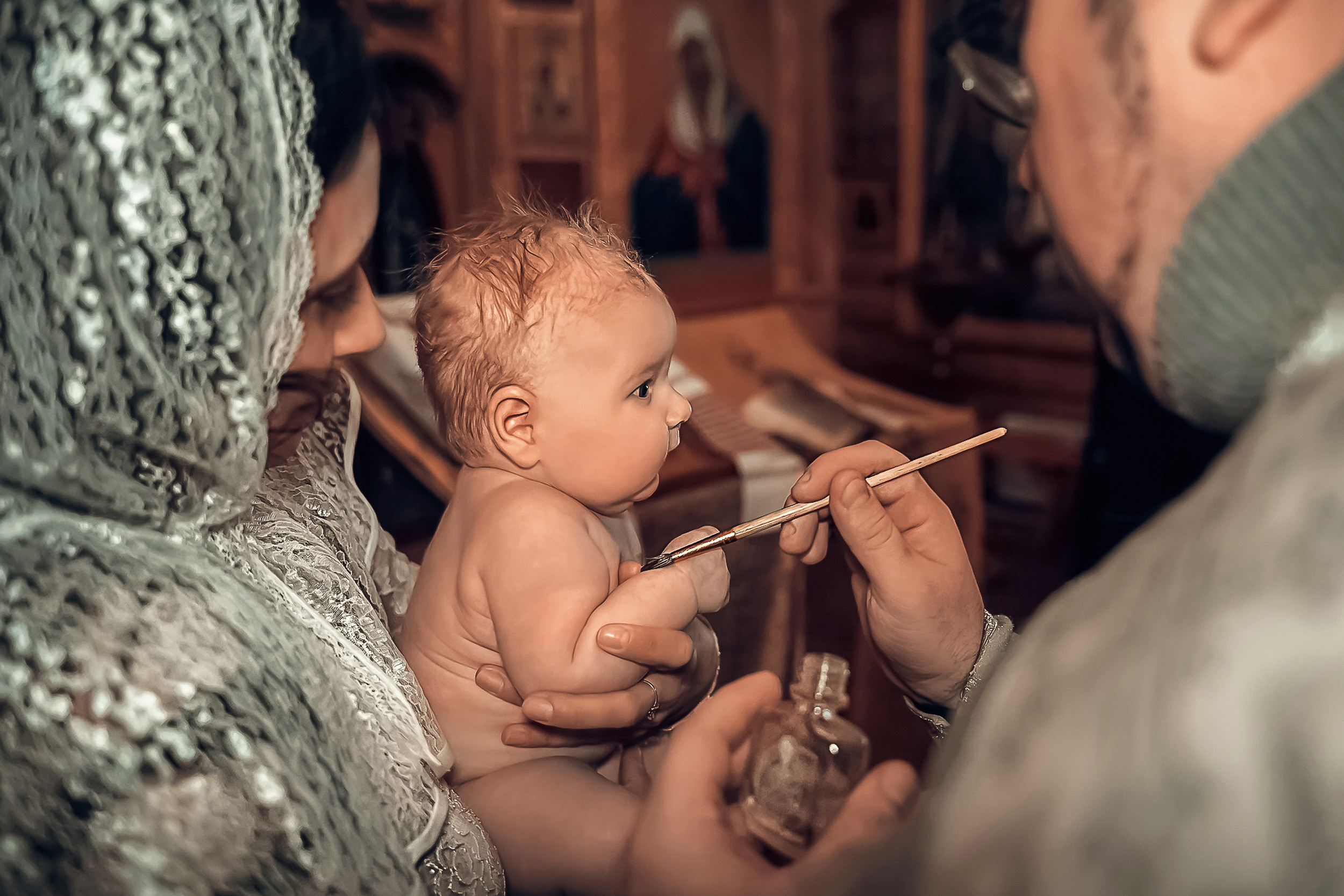 Крещение в храме Преподобного Серафима Саровского с. Дедилово. Церковный фотограф Севастополь