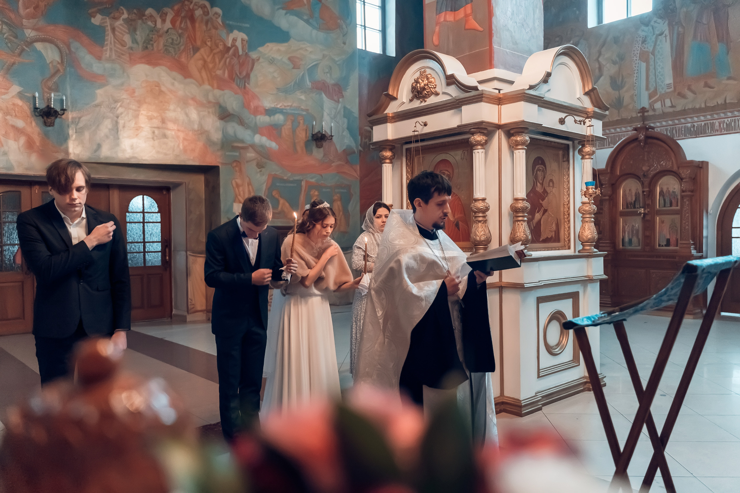 Венчание в храме «Нечаянная Радость» г. Новомосковск. Церковный фотограф Севастополь
