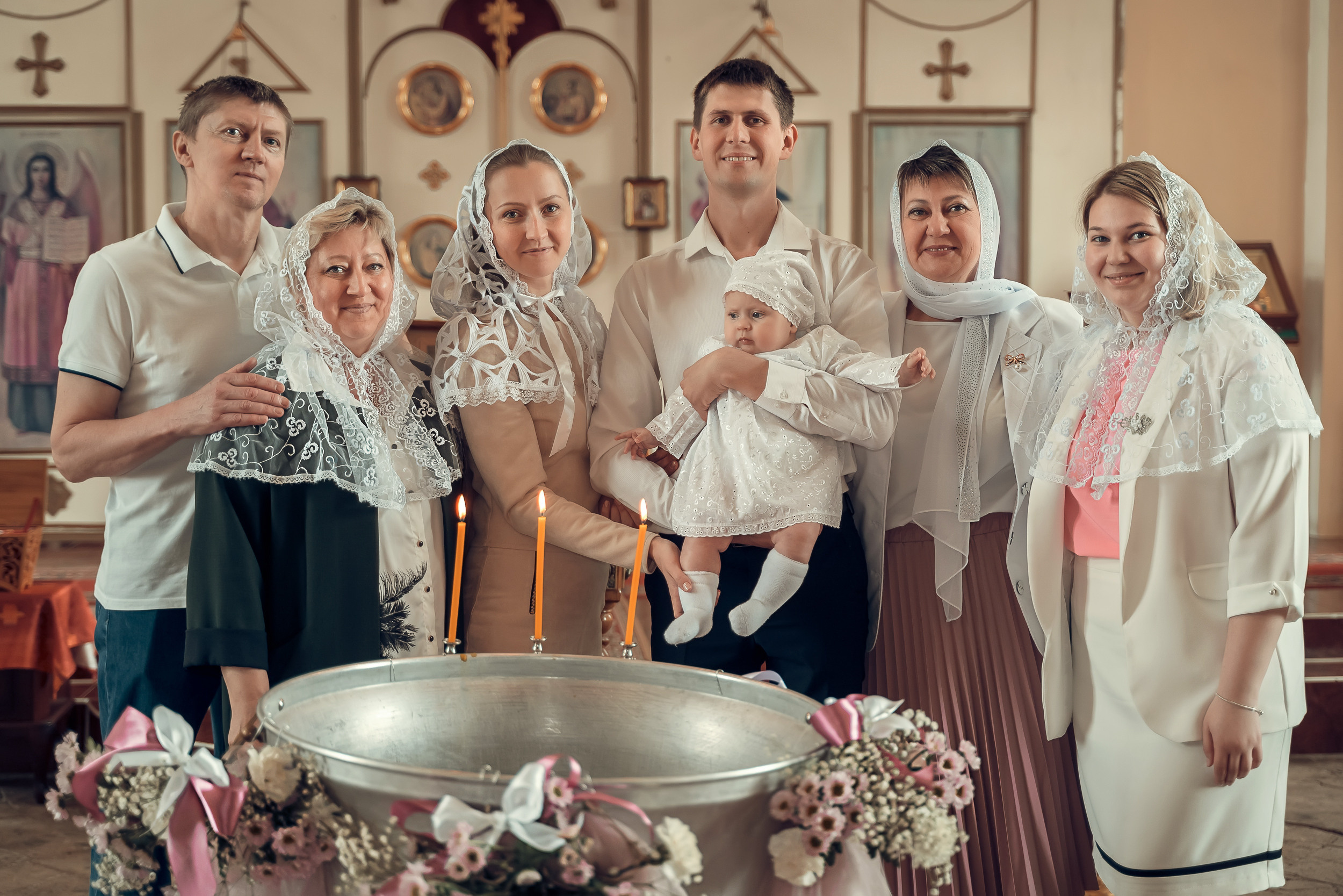 Крещение в Воскресенском храме г. Венев. Церковный фотограф Севастополь