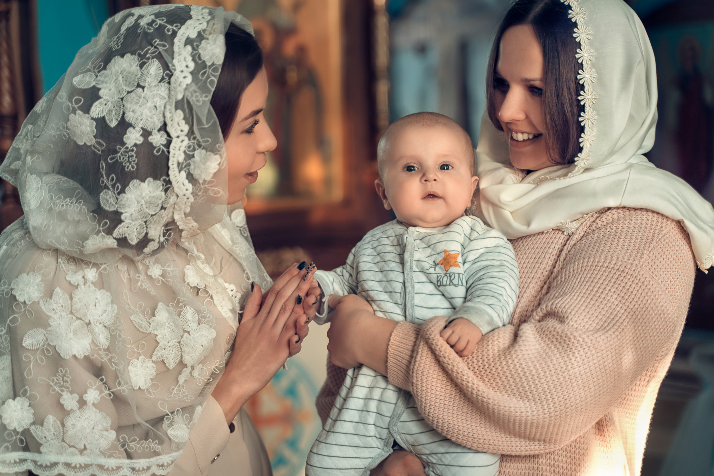 Крещение в Казанском храме с. Гремячее. Церковный фотограф Севастополь