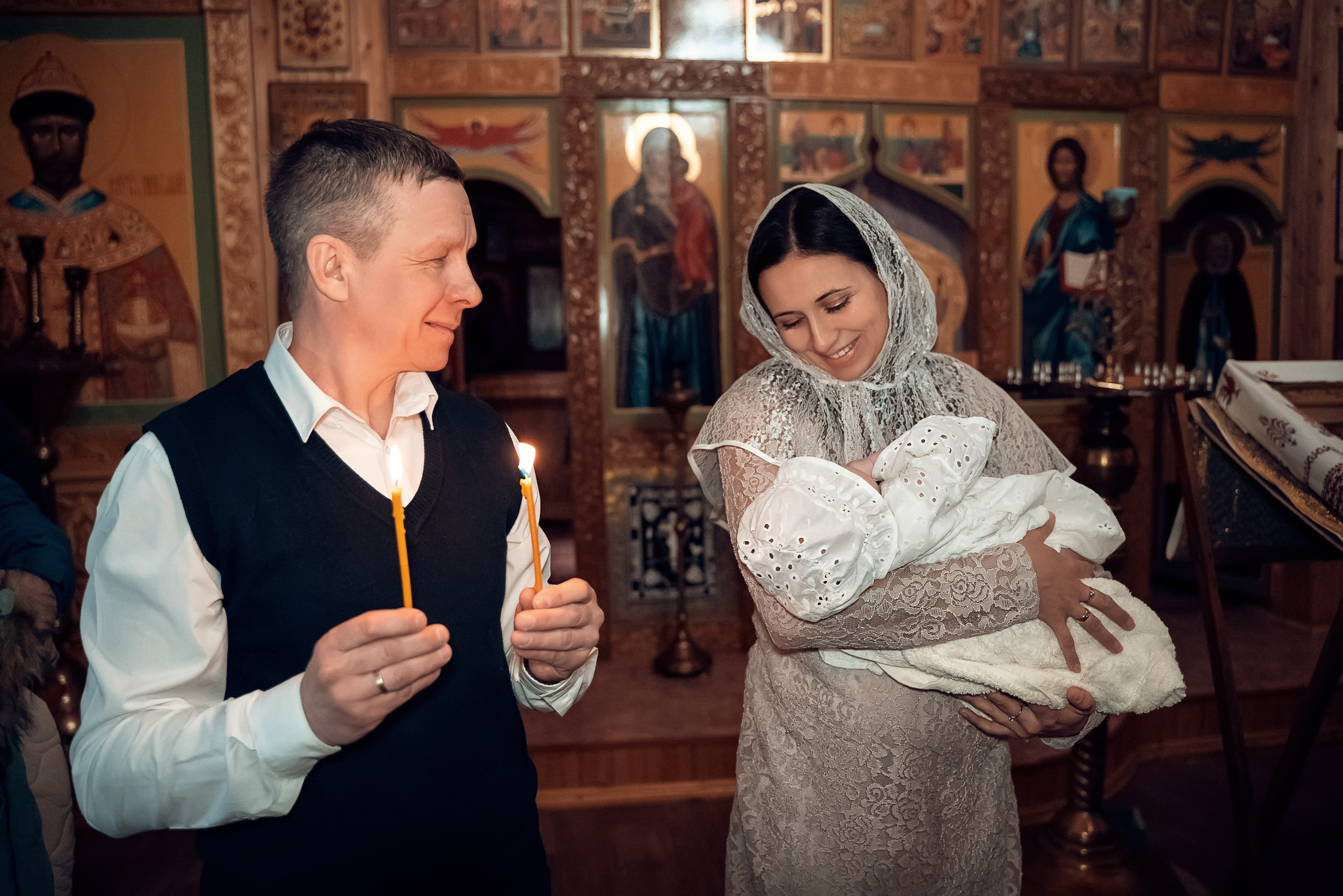 Крещение в храме Преподобного Серафима Саровского с. Дедилово. Церковный фотограф Севастополь