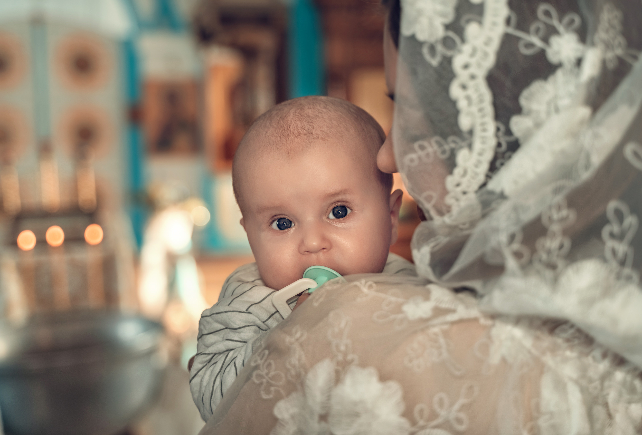 Крещение в Казанском храме с. Гремячее. Церковный фотограф Севастополь