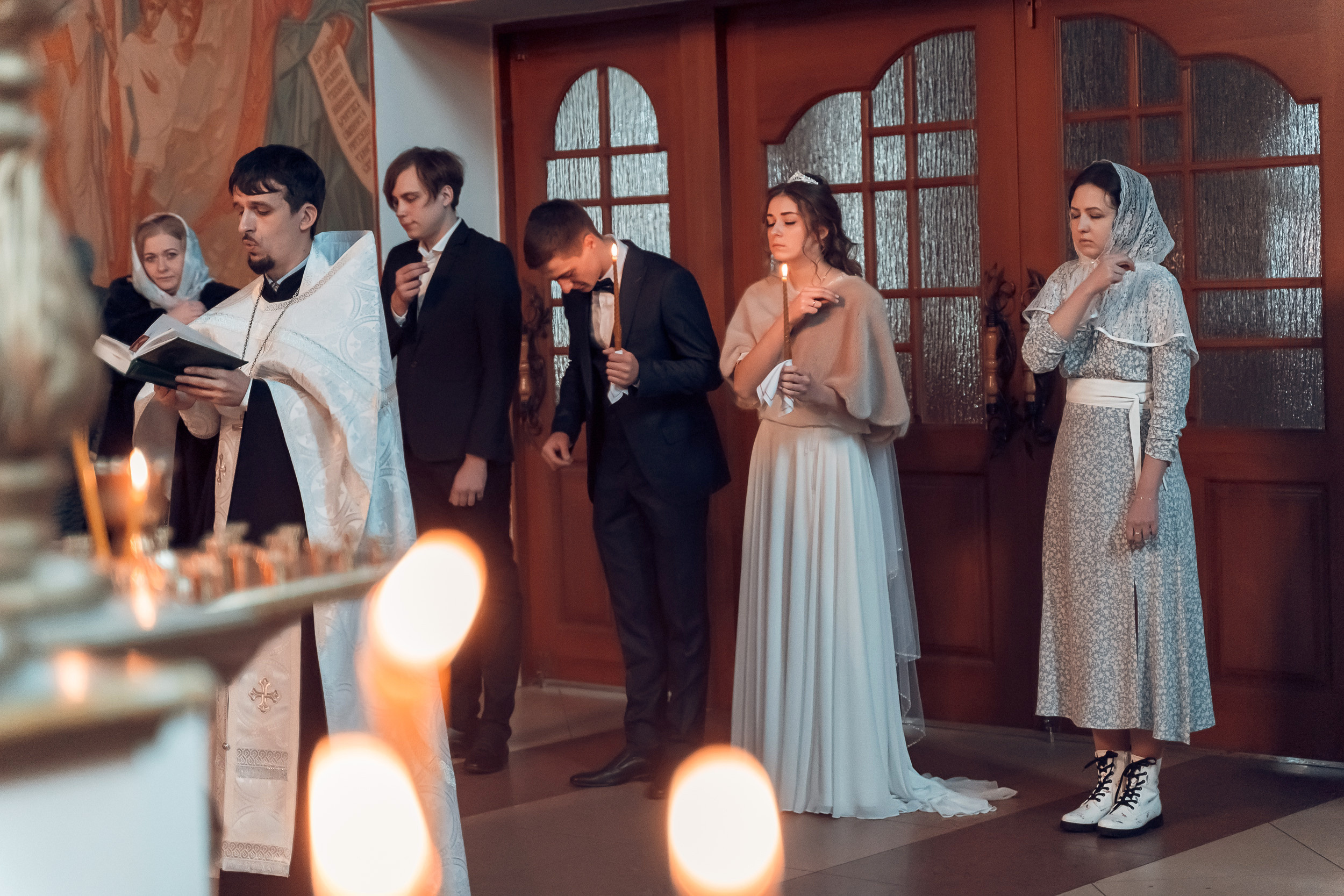 Венчание в храме «Нечаянная Радость» г. Новомосковск. Церковный фотограф Севастополь