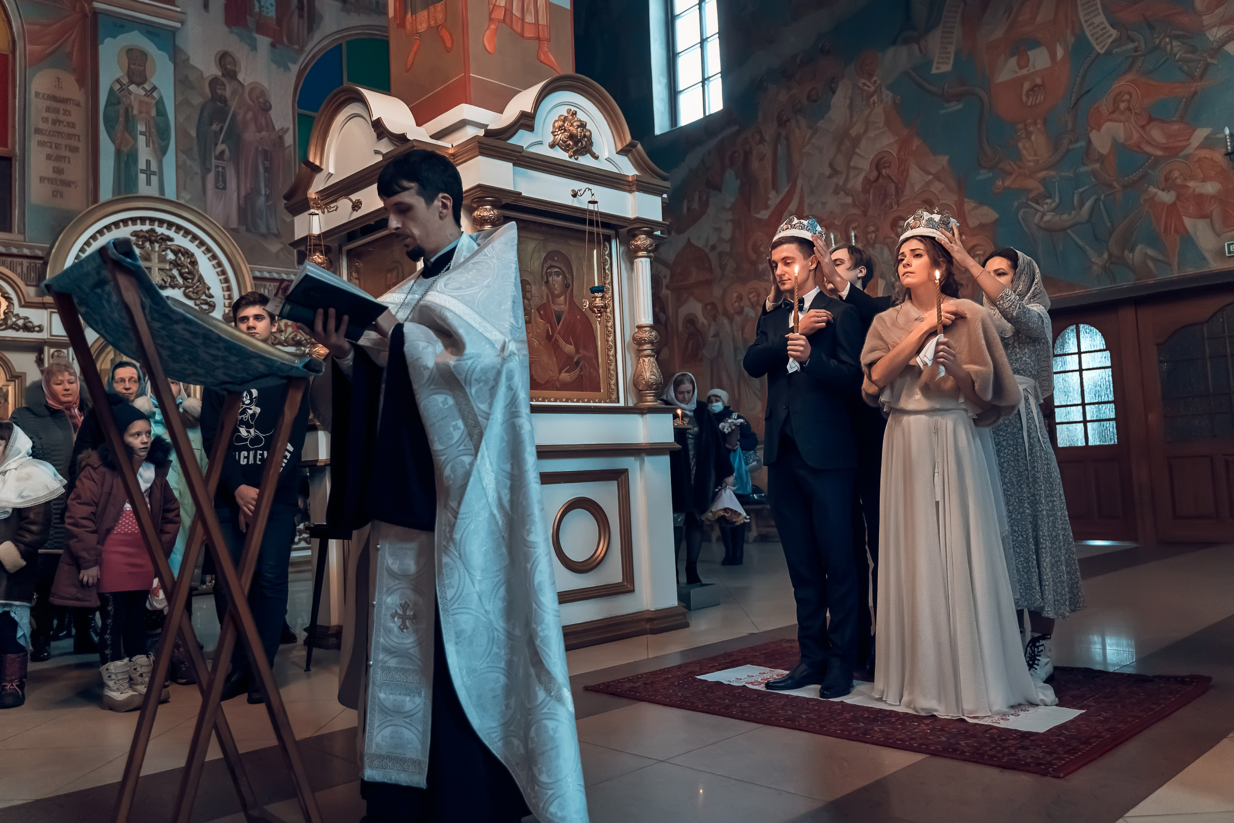 Венчание в храме «Нечаянная Радость» г. Новомосковск. Церковный фотограф Севастополь
