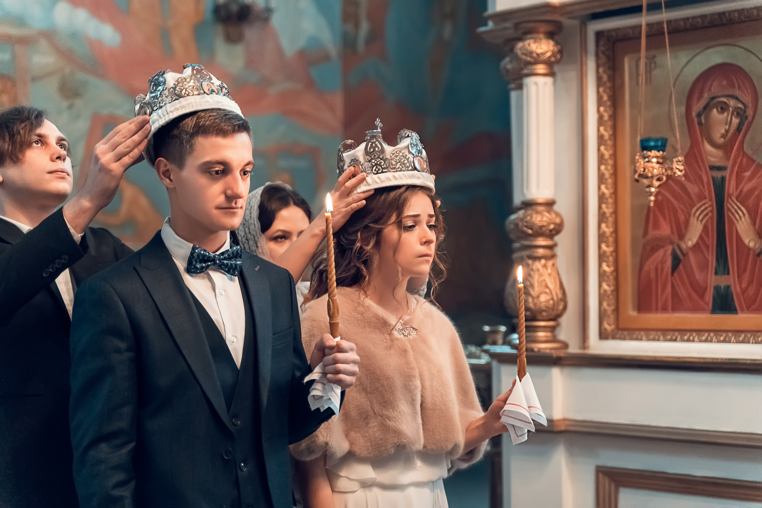 Венчание в храме «Нечаянная Радость» г. Новомосковск. Церковный фотограф Севастополь