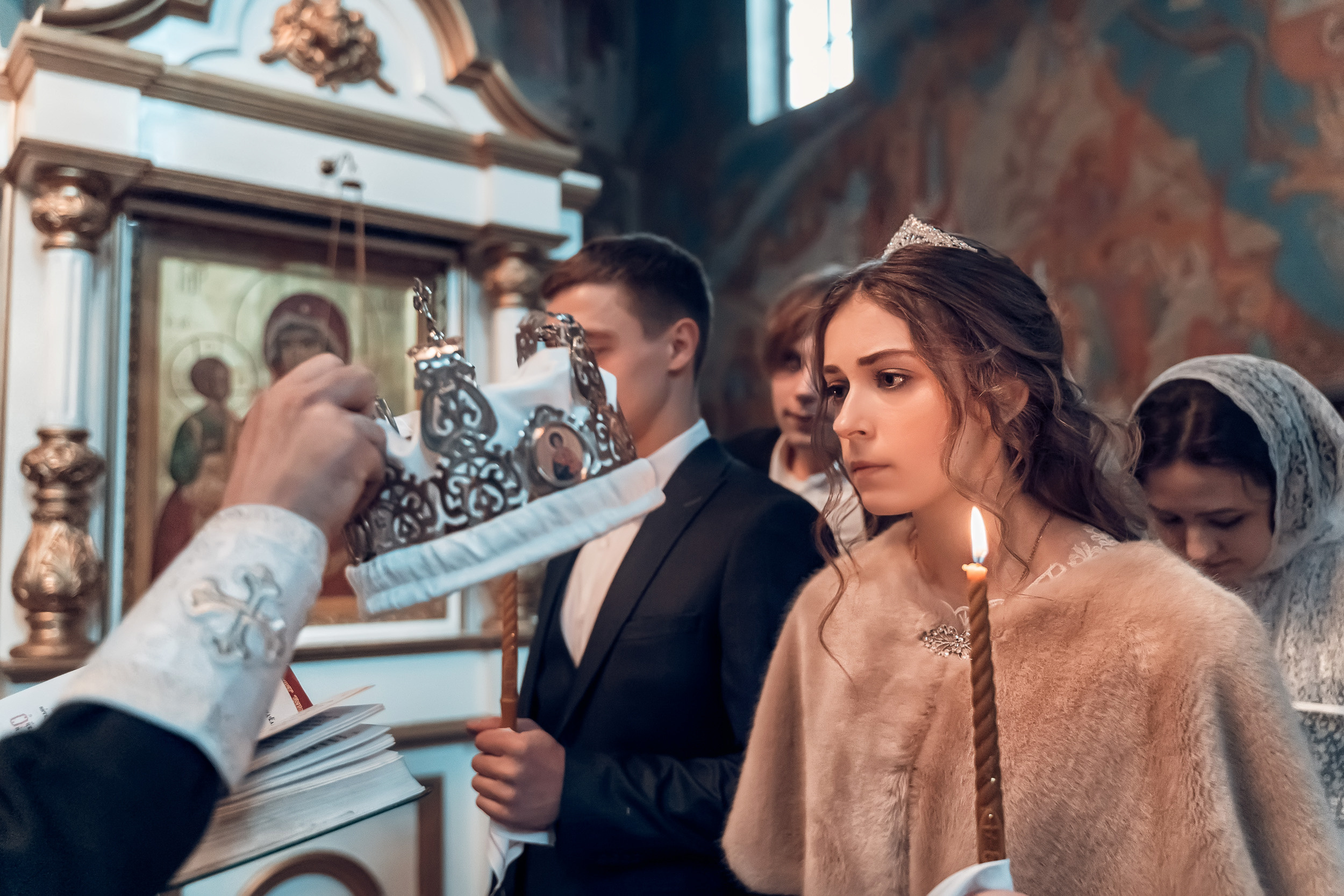 Венчание в храме «Нечаянная Радость» г. Новомосковск. Церковный фотограф Севастополь