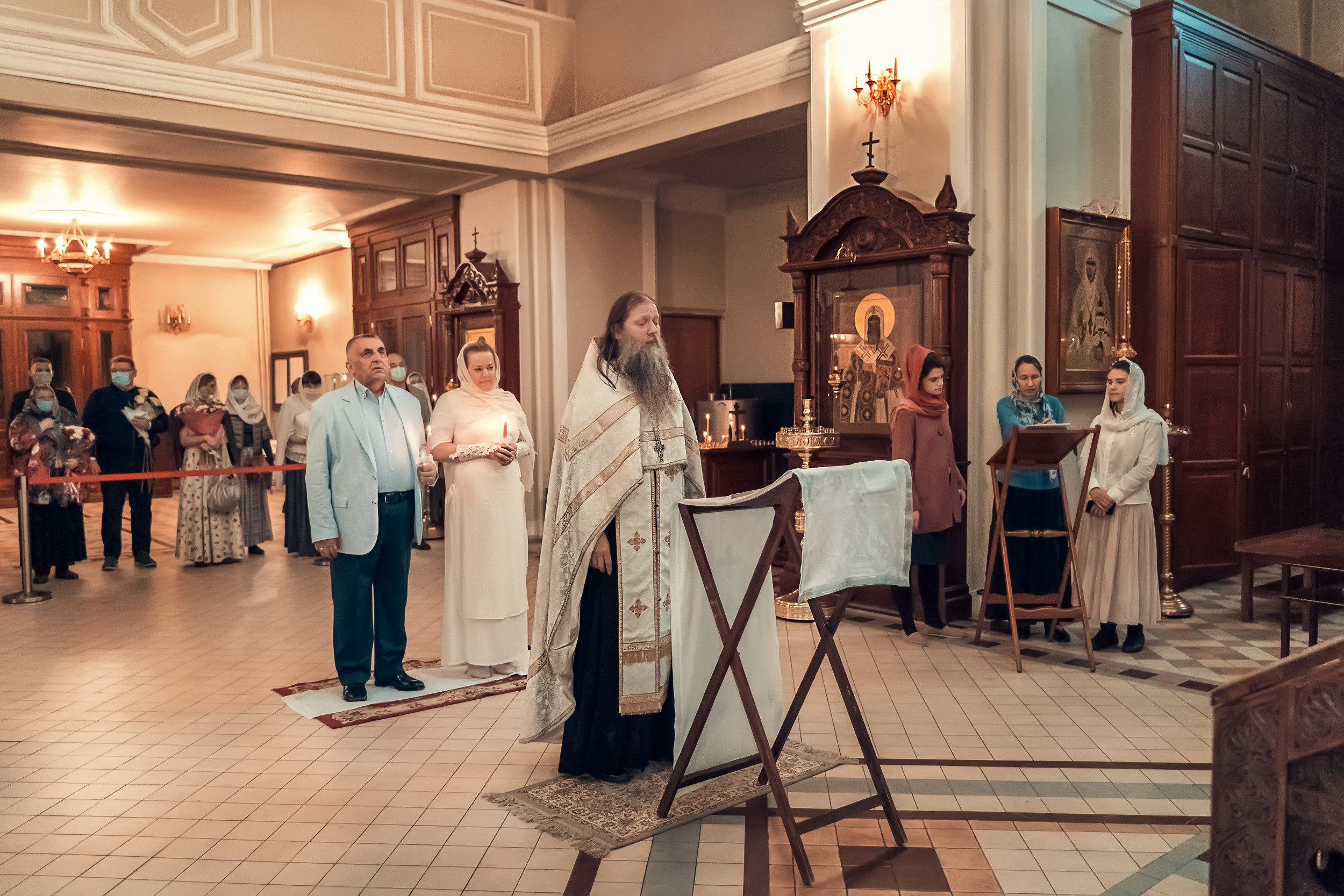 Венчание в храме Алексия Человека Божия г. Москва. Церковный фотограф Севастополь
