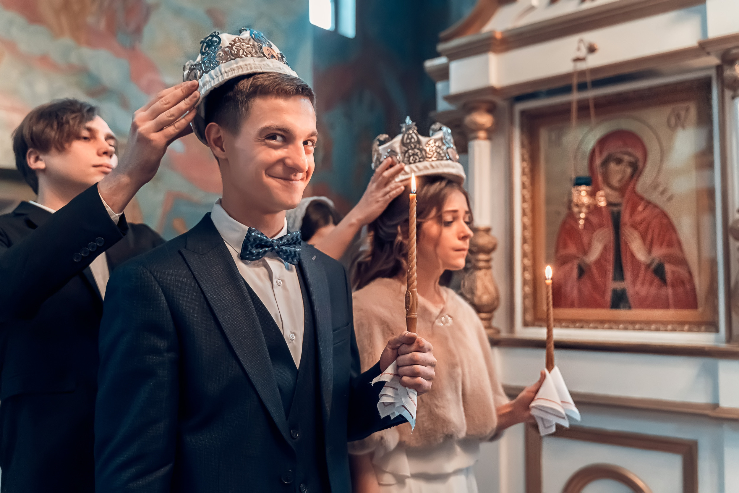 Венчание в храме «Нечаянная Радость» г. Новомосковск. Церковный фотограф Севастополь