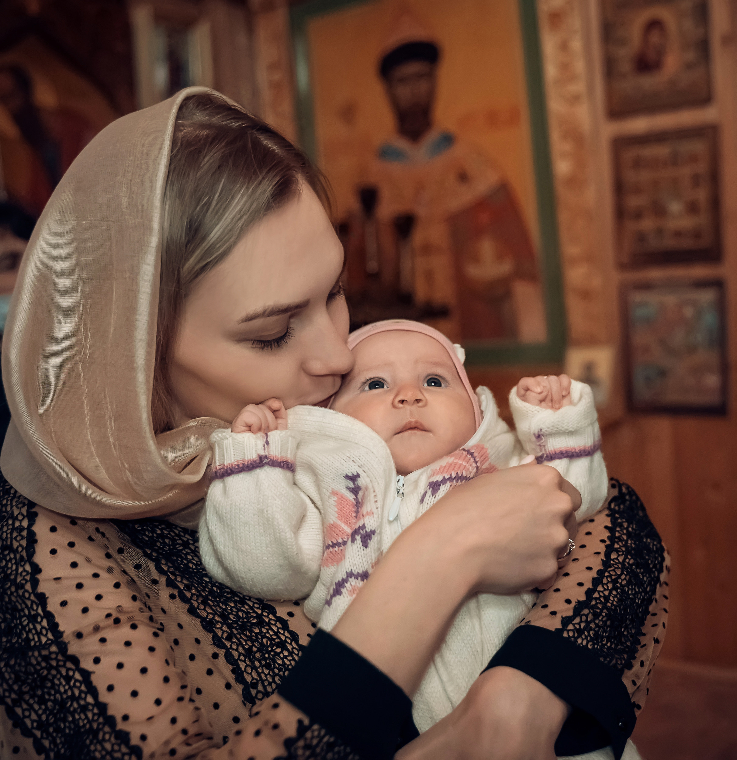 Крещение в храме Преподобного Серафима Саровского с. Дедилово. Церковный фотограф Севастополь