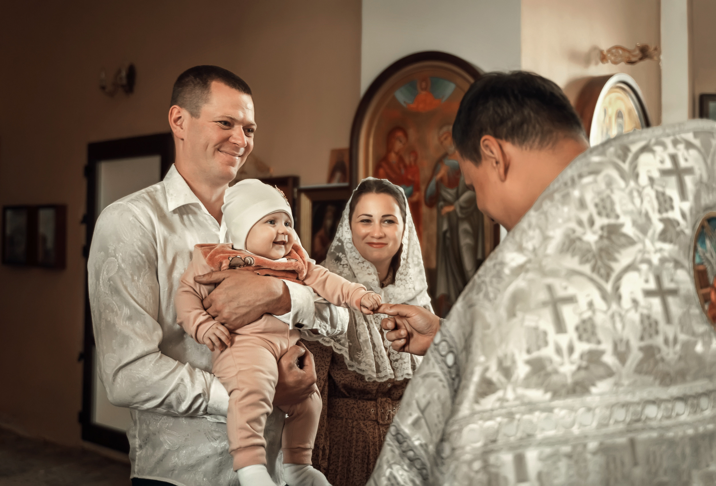 Крещение в Воскресенском храме г. Венев. Церковный фотограф Севастополь