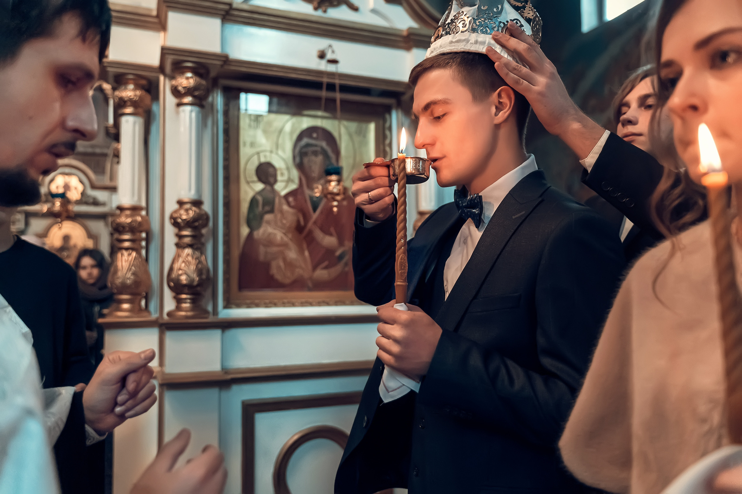 Венчание в храме «Нечаянная Радость» г. Новомосковск. Церковный фотограф Севастополь