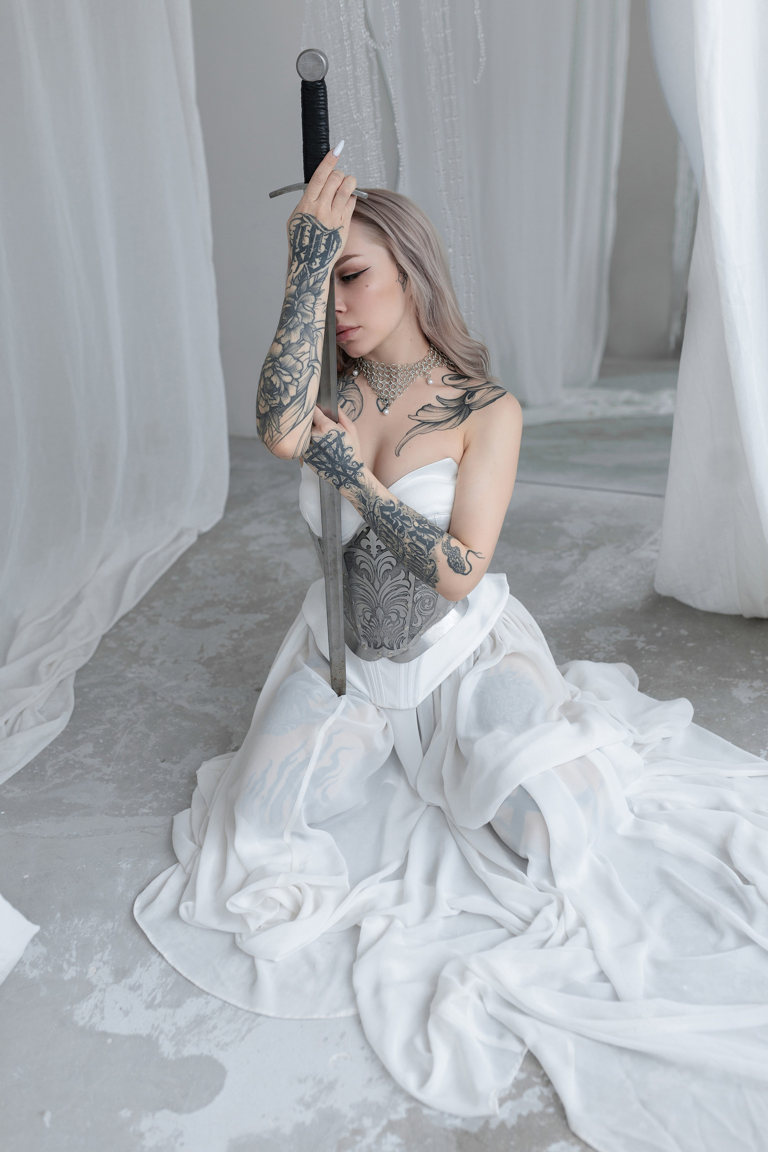 Кольчужное ожерелье с жемчугом. Лиза Бродская — фотограф в Москве