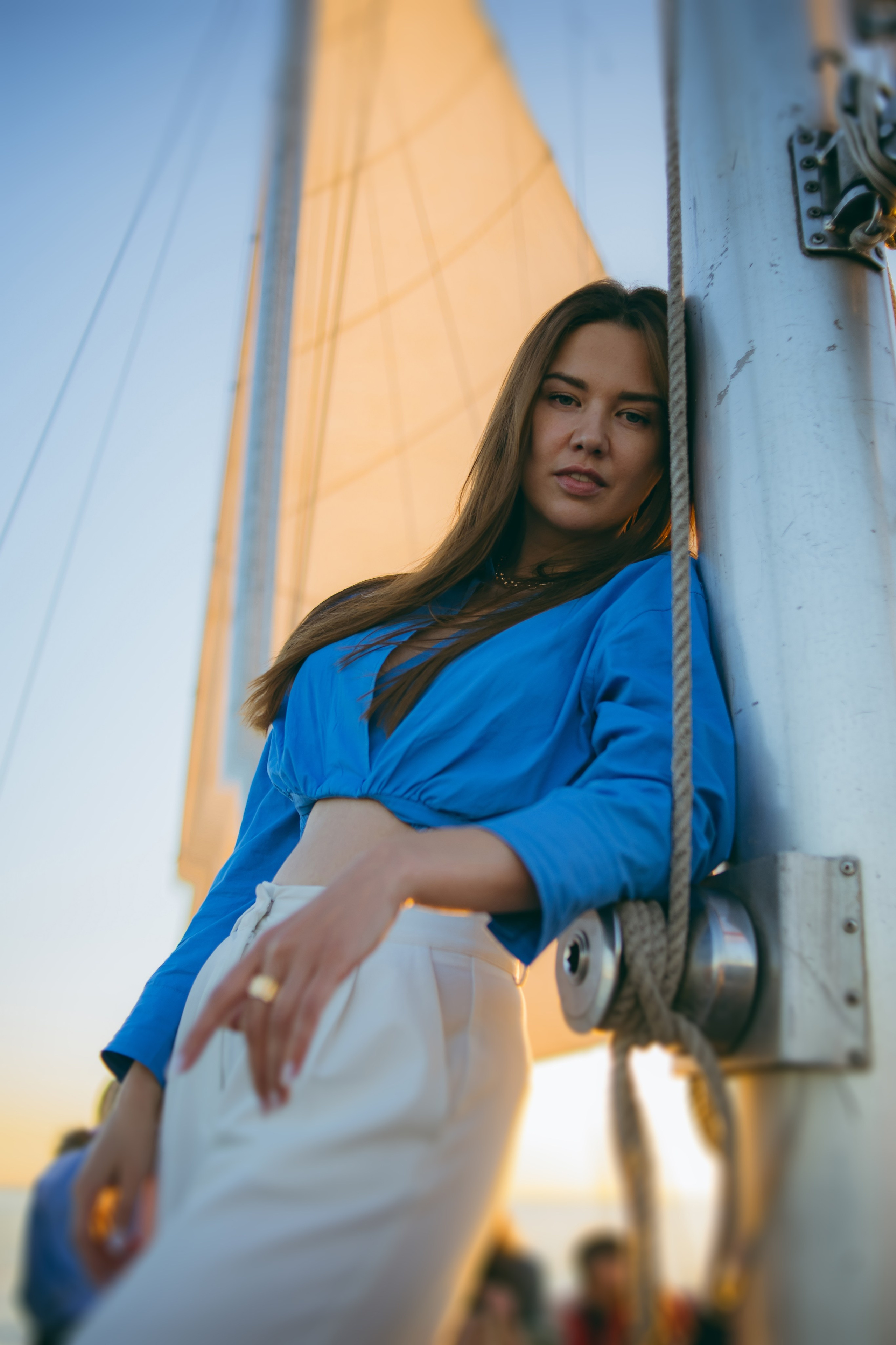 Фотосессия на яхте или шхуне на закате. Фотограф в Санкт-Петербурге и Москве Наталья Милли