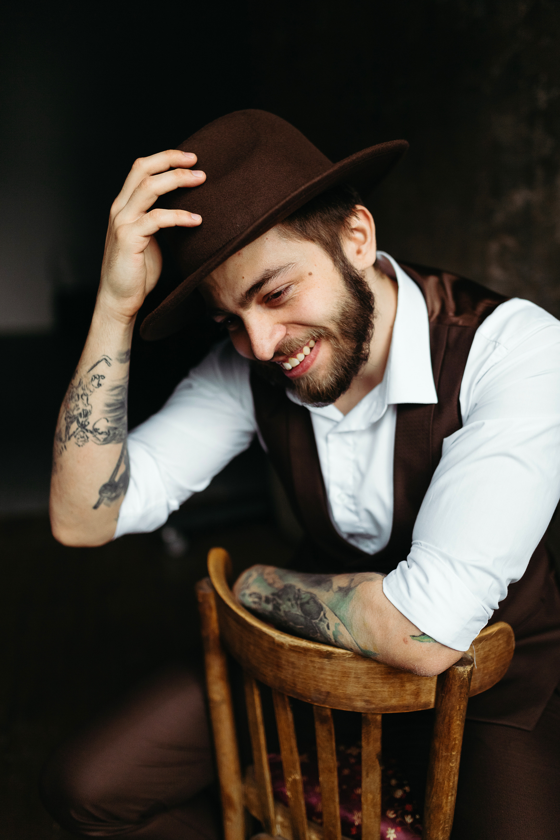 2021. Студийная съемка с Димой, а он на стиле…