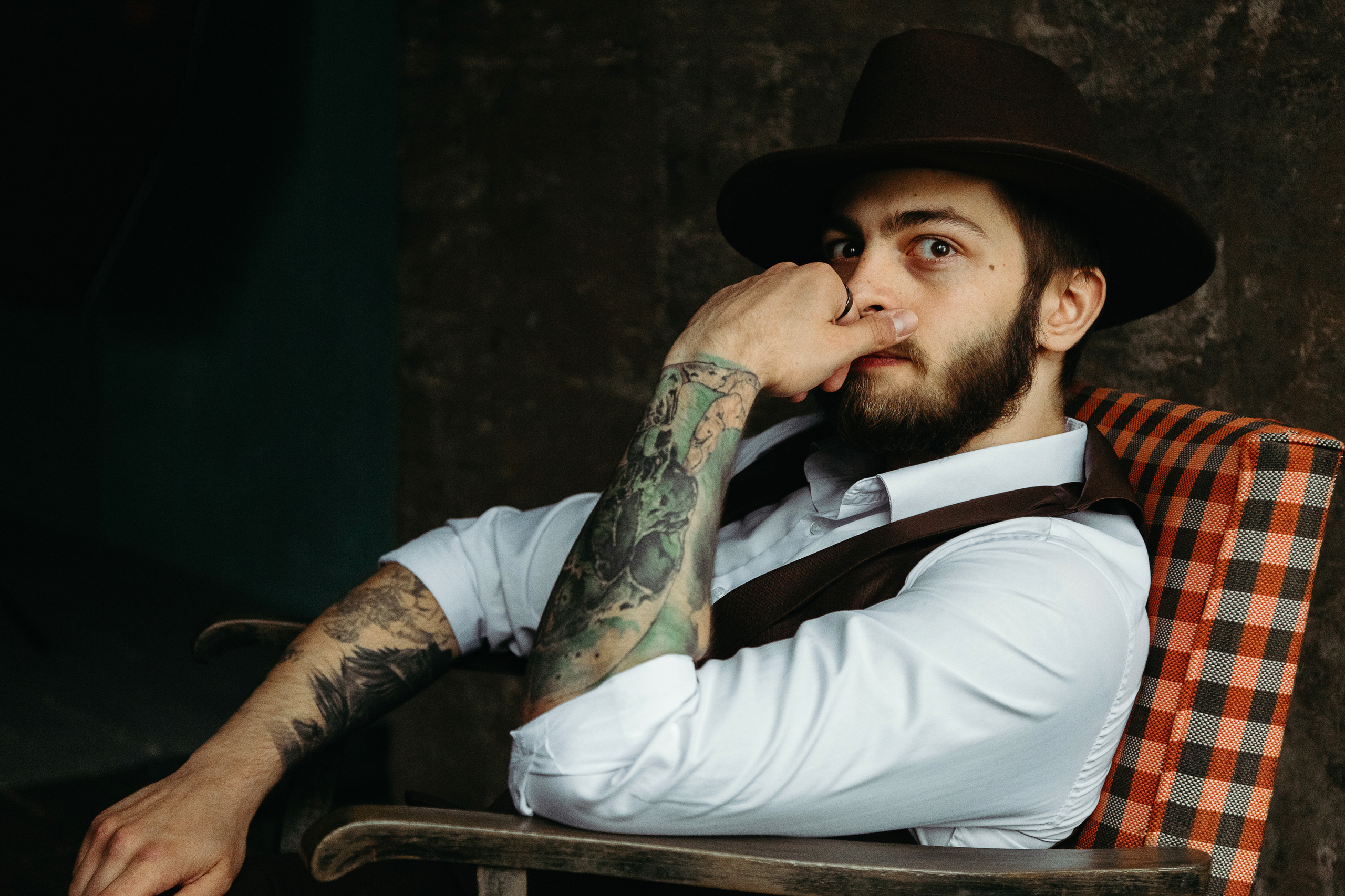 2021. Студийная съемка с Димой, а он на стиле…