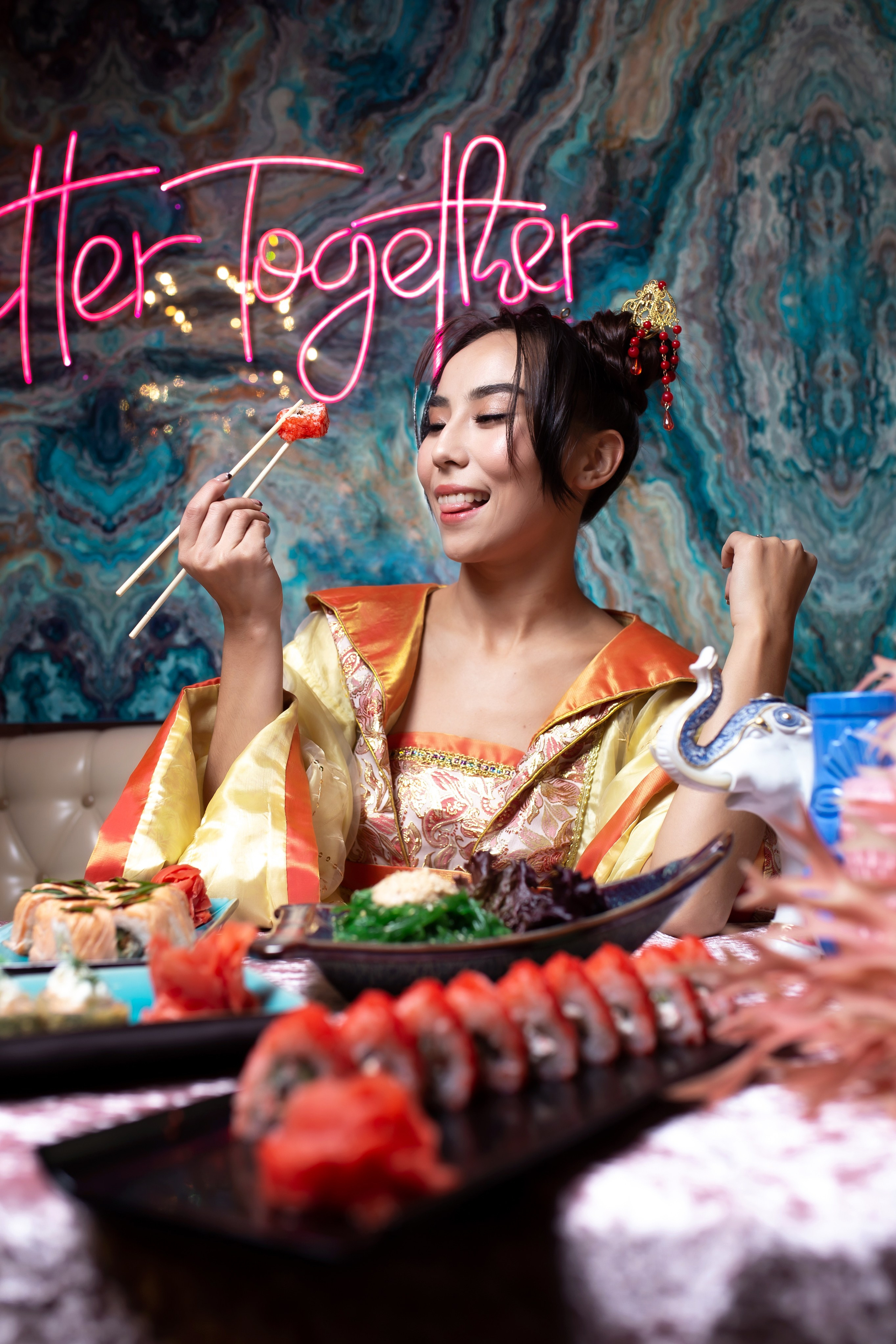 Японское меню кафе «Форт Верный». Коммерческий и репортажный фотограф в Алматы — Jora Abramov