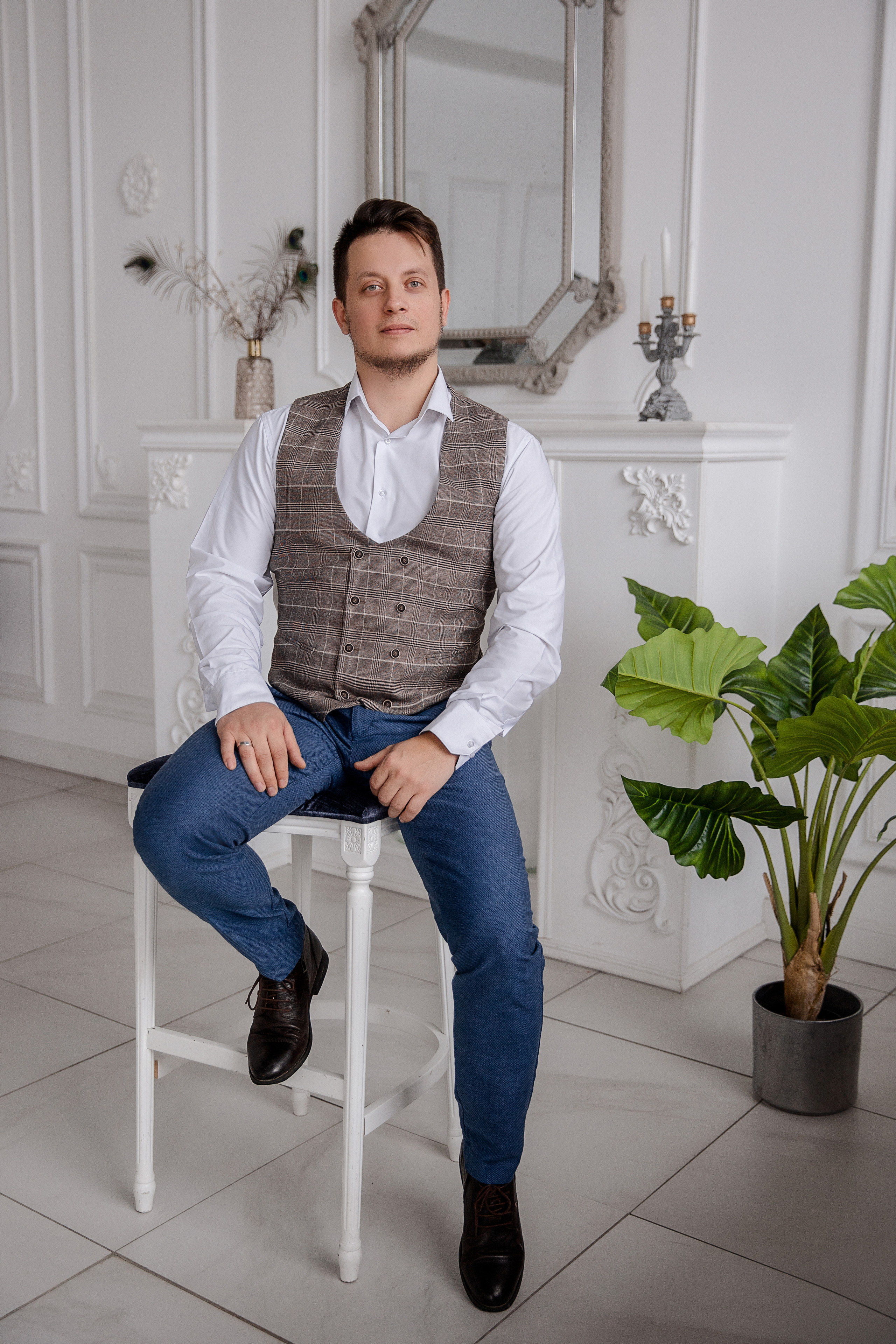 Студийная фотосессия после свадьбы. Татьяна, Иван, Егор. Семейный и детский фотограф в Москве Вера Ускова