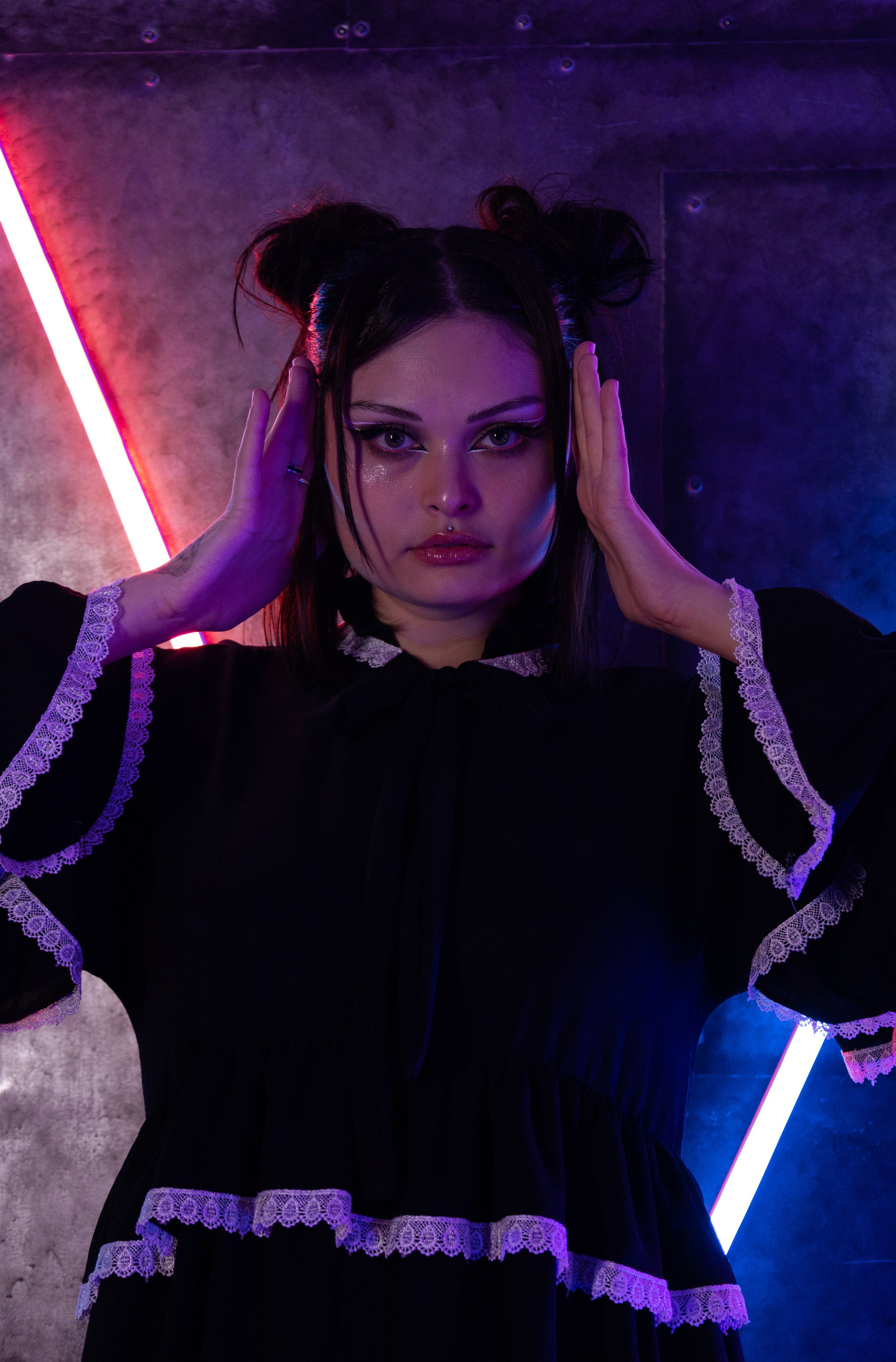 Для Насти | неон 💖. Портретный фотограф в Новосибирске