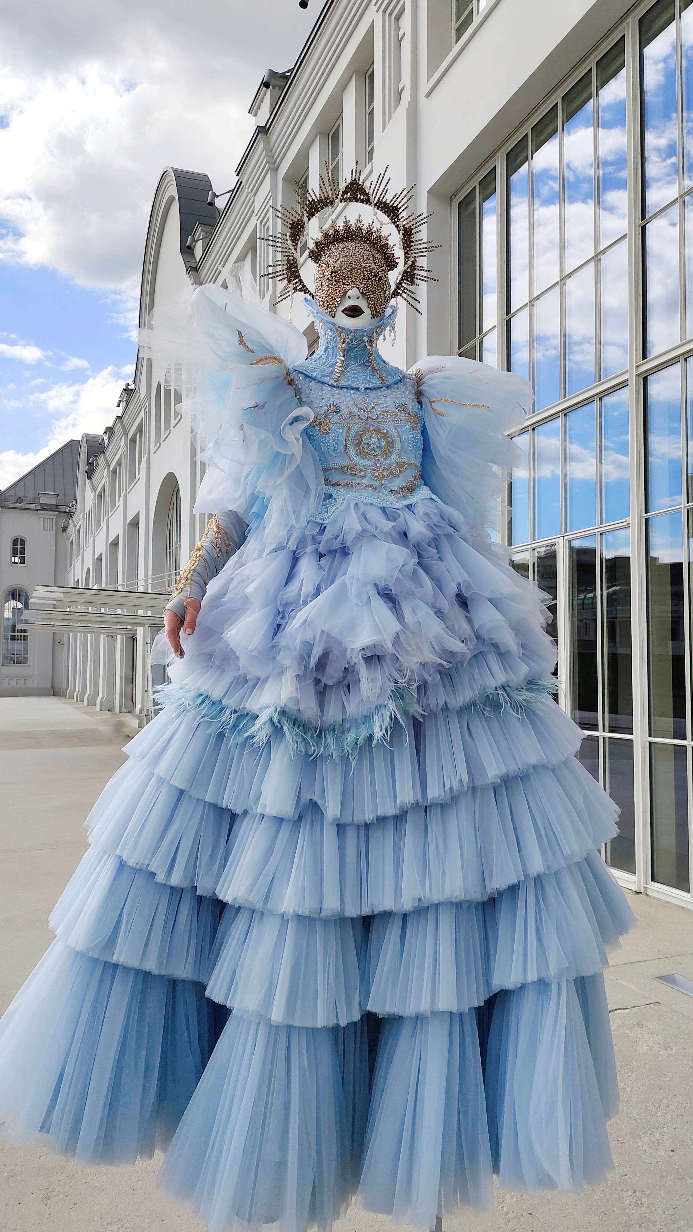 Персонаж Ангел. Мимы и Ходулисты на встречу гостей. Москва