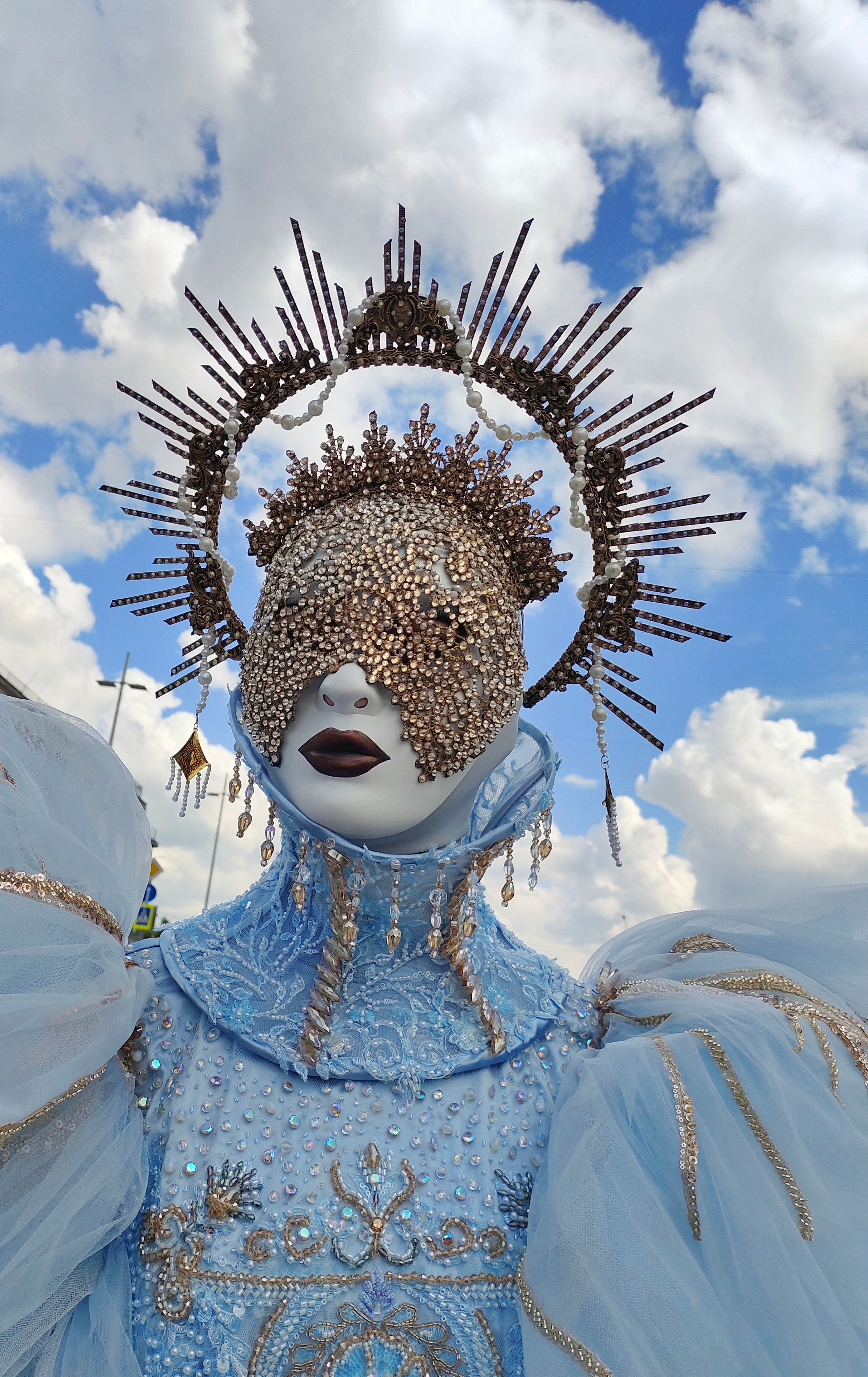 Персонаж Ангел. Мимы и Ходулисты на встречу гостей. Москва