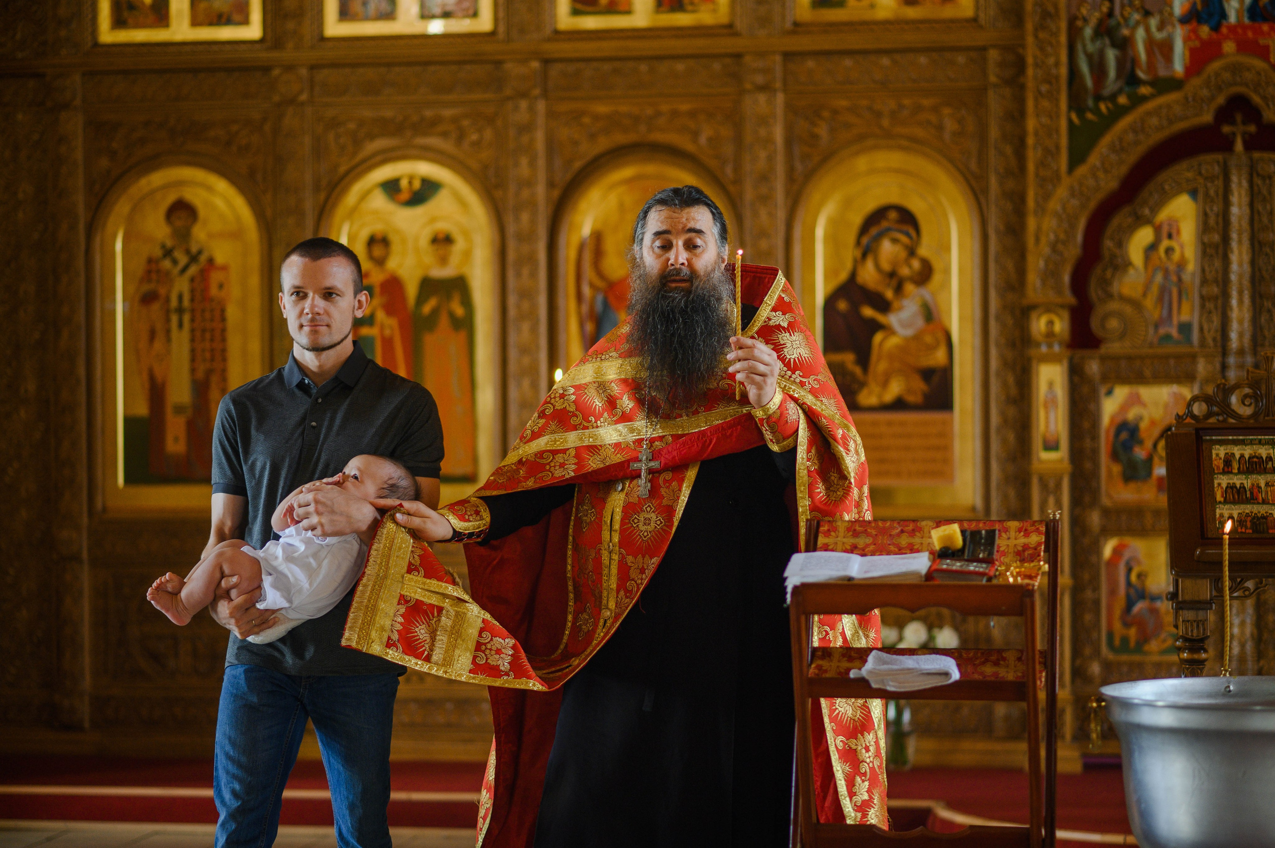 Крещение Олега. Храм святых мучеников Адриана и Наталии (дальнее Арбеково). Свадебный и семейный Фотограф в Пензе Татьяна Лапоногова