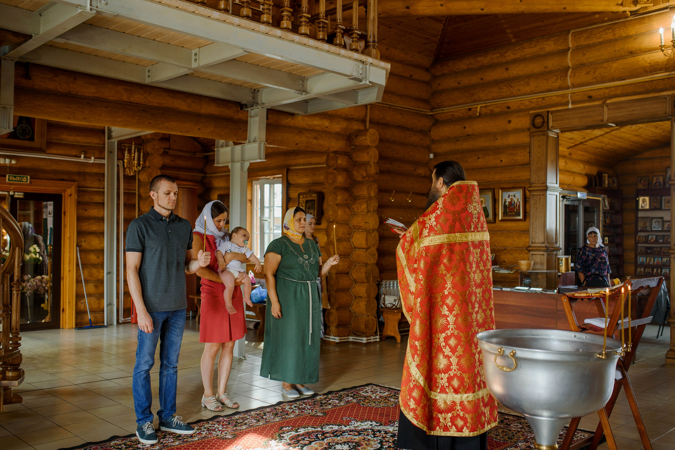 Крещение Олега. Храм святых мучеников Адриана и Наталии (дальнее Арбеково). Свадебный и семейный Фотограф в Пензе Татьяна Лапоногова