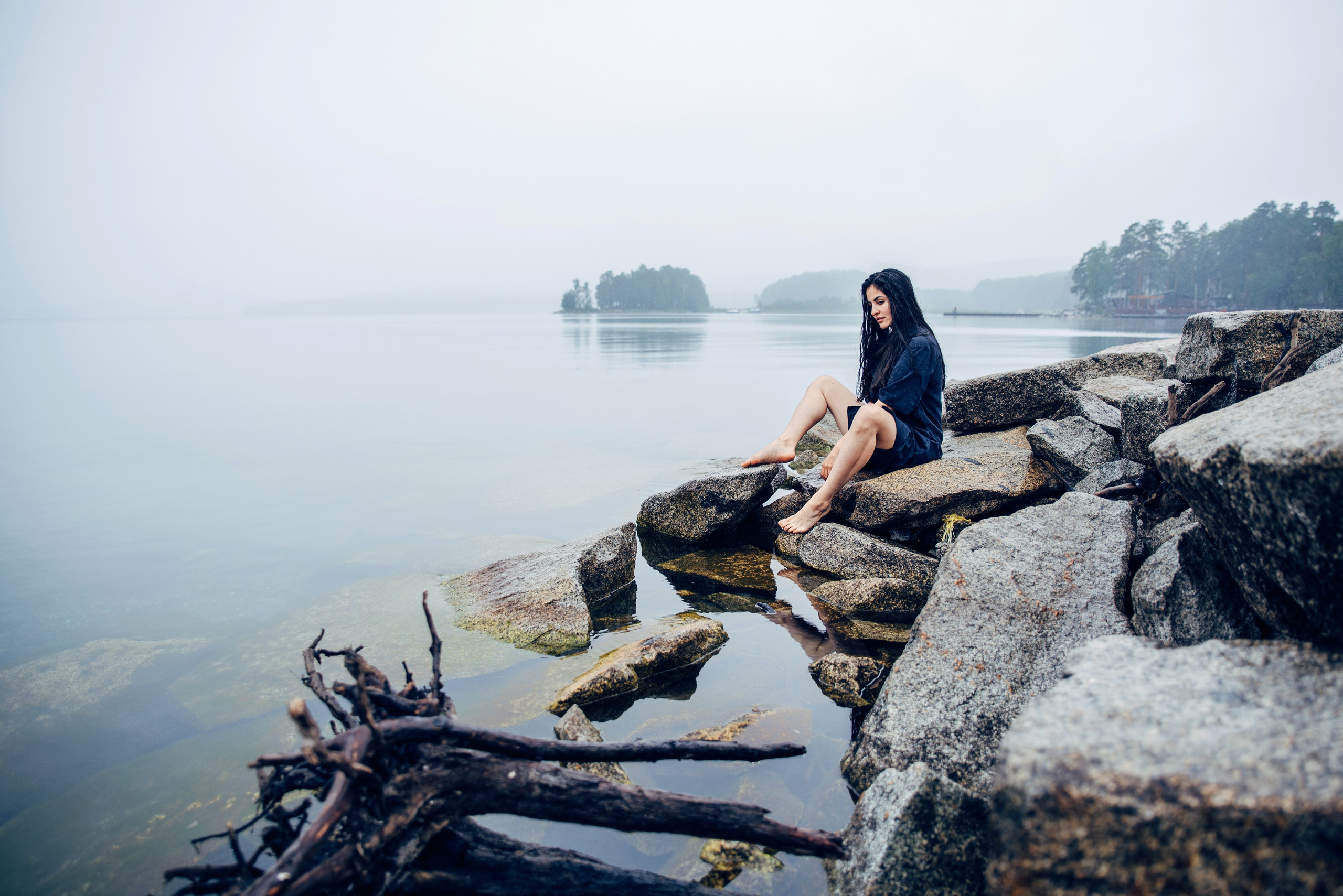 Индивидуальная фотосессия на озере в воде. Семейный фотограф в Миассе Ольга Широковская