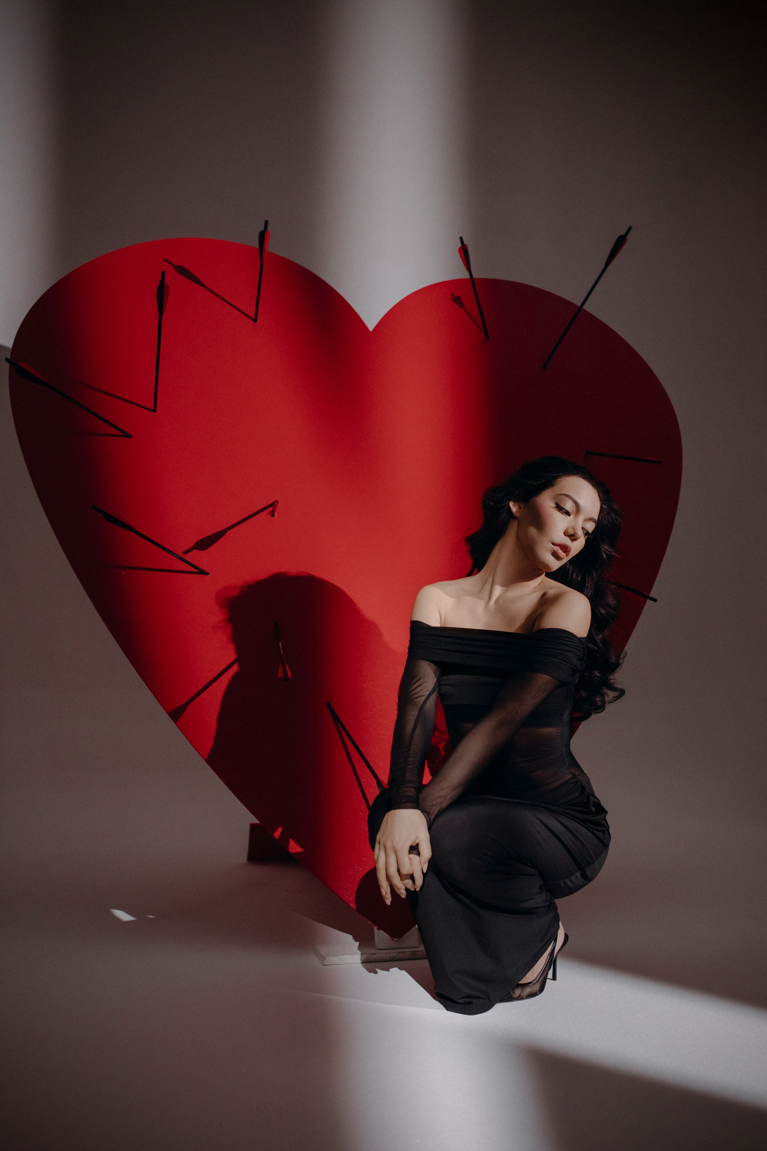 Арина. Красное сердце. Фотограф в Москве Ольга Сатони