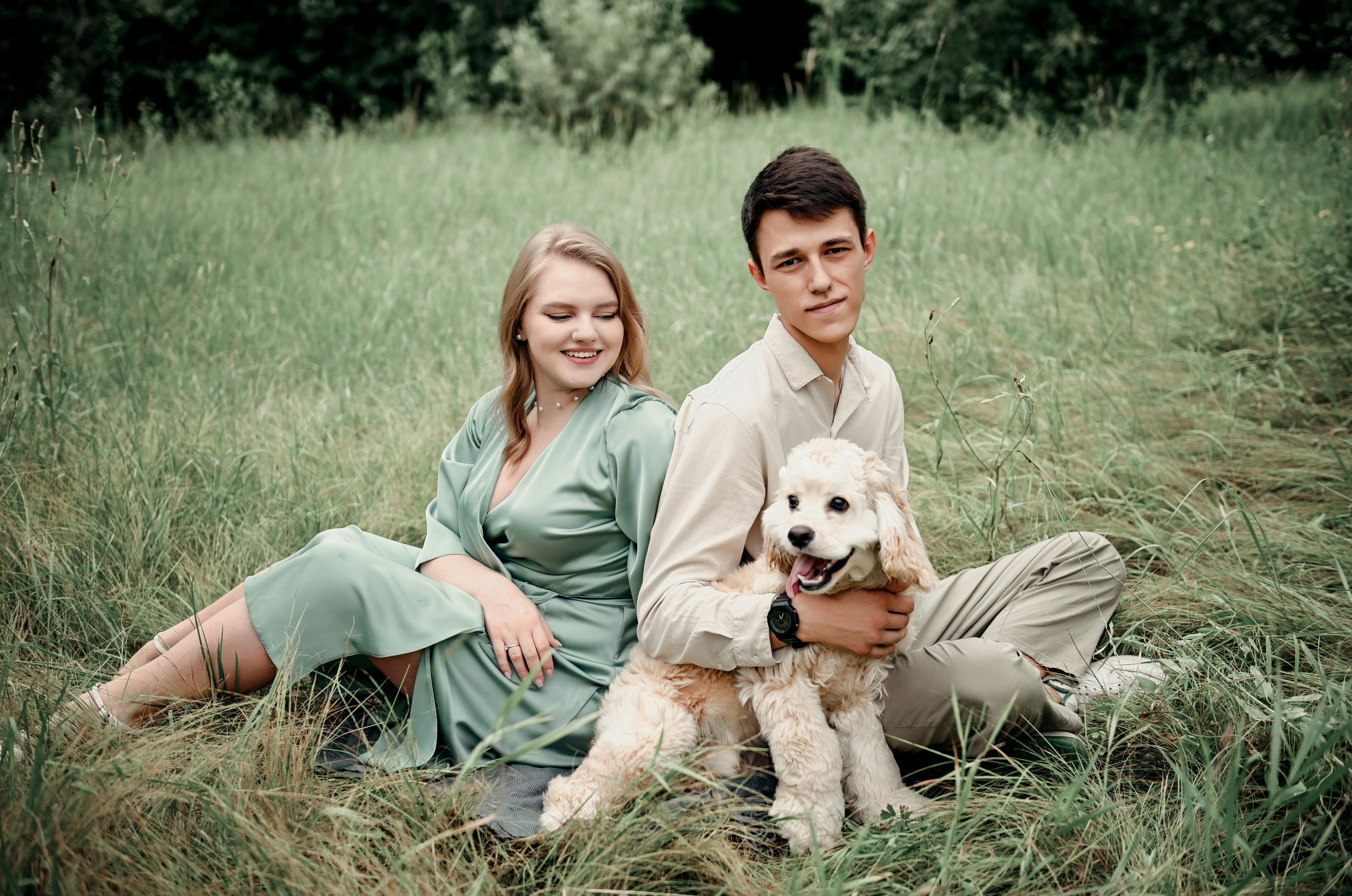 Love story прогулка вместе с песиком))). Свадебный, семейный, детский, контент фотограф в Омске Максим Ильин