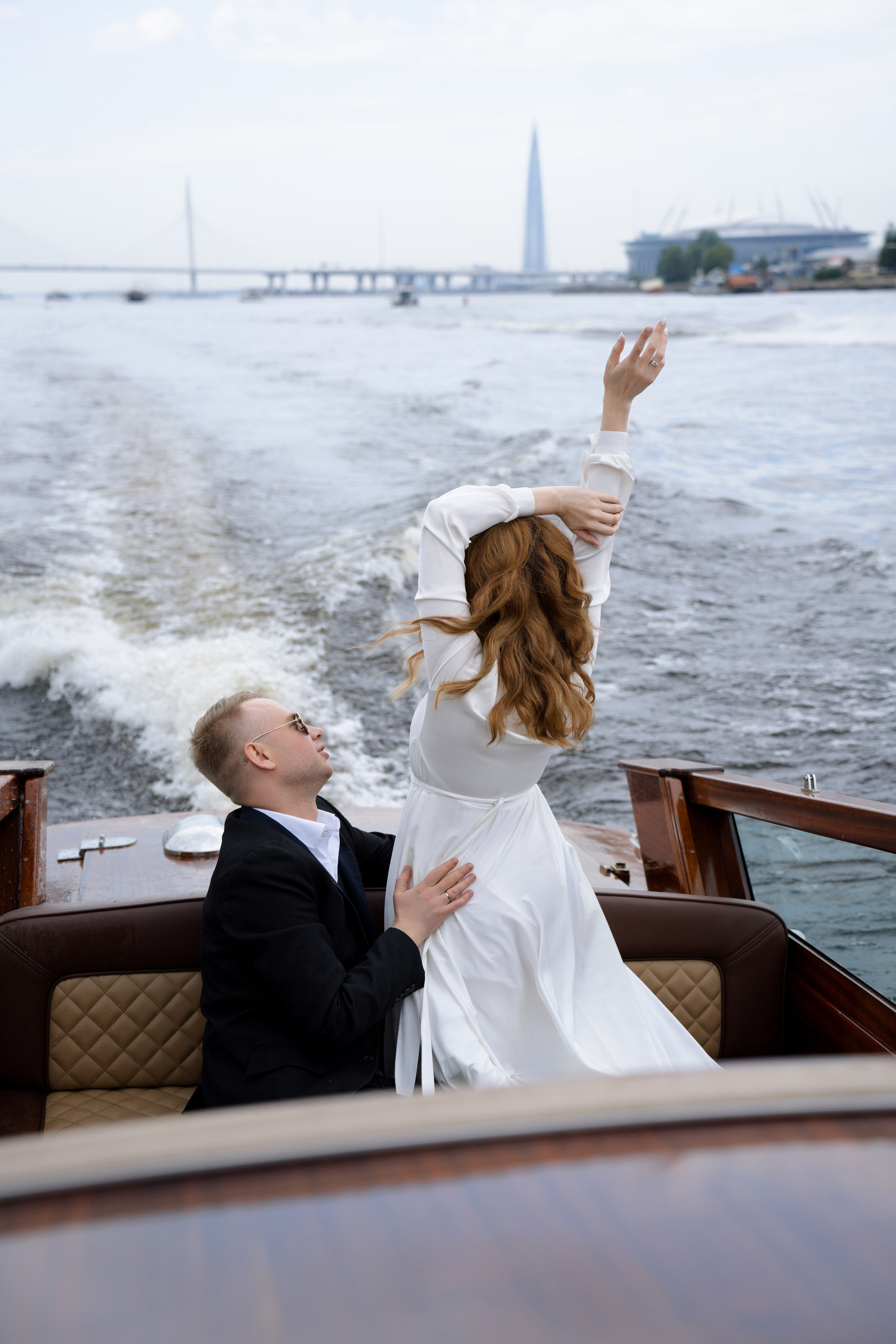 Свадьба на катере. Фотограф Оксана Шавва