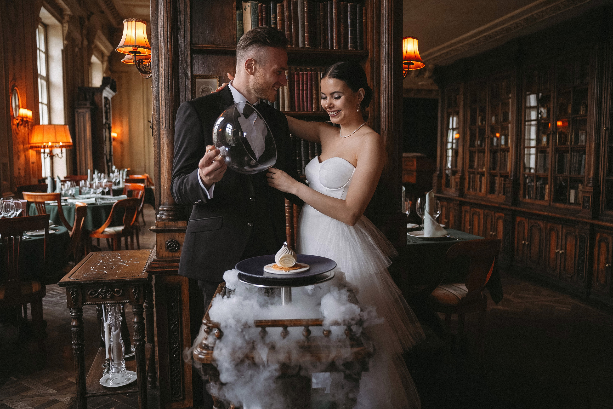 Свадебная фотосессия в&nbsp;ресторане Пушкин