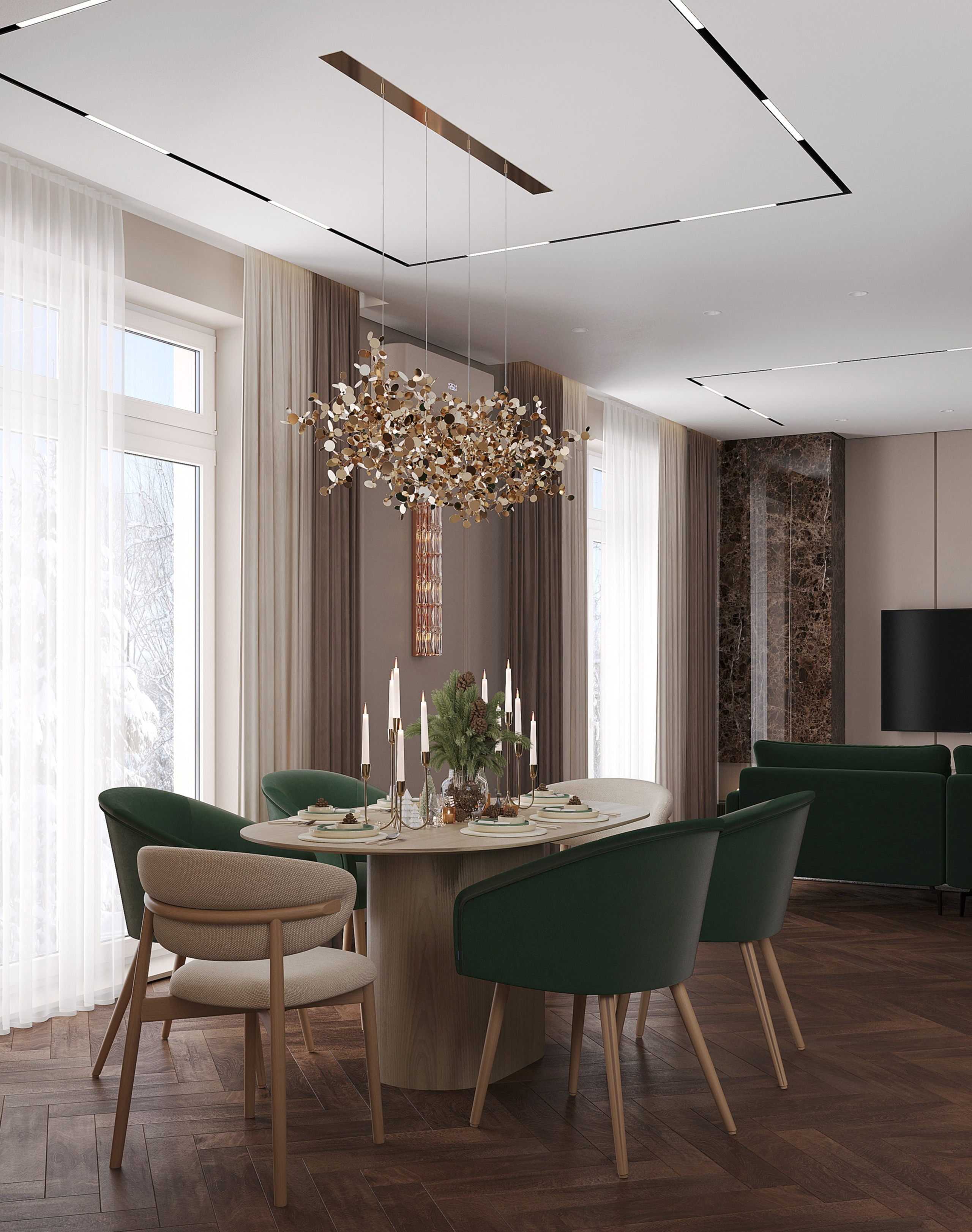 Проект Дома Казань. Студия дизайна интерьера Лактионовой Елены