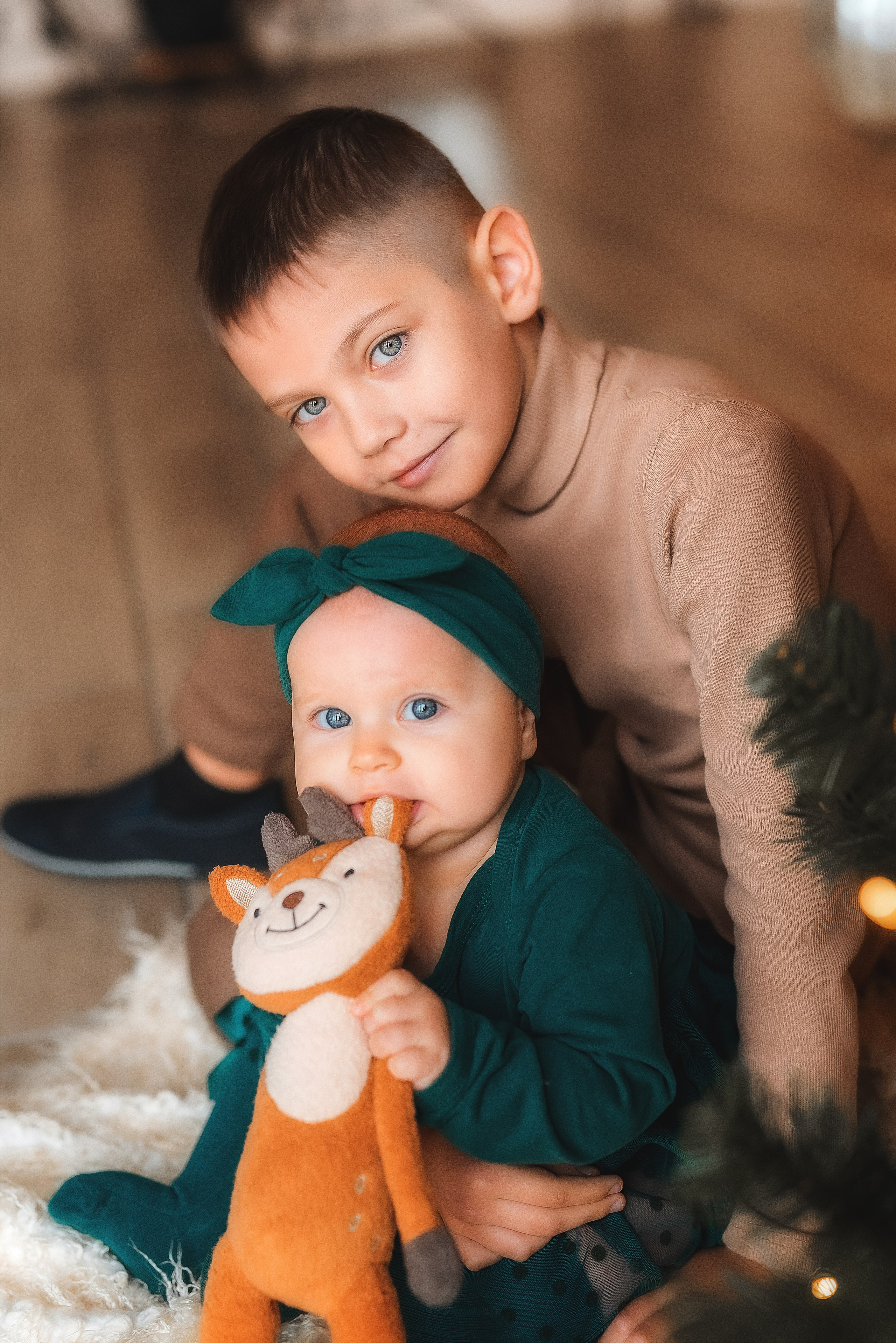 Новогодняя семейная фотосессия. Семейный, детский фотограф в Воронеже Анна Никитина