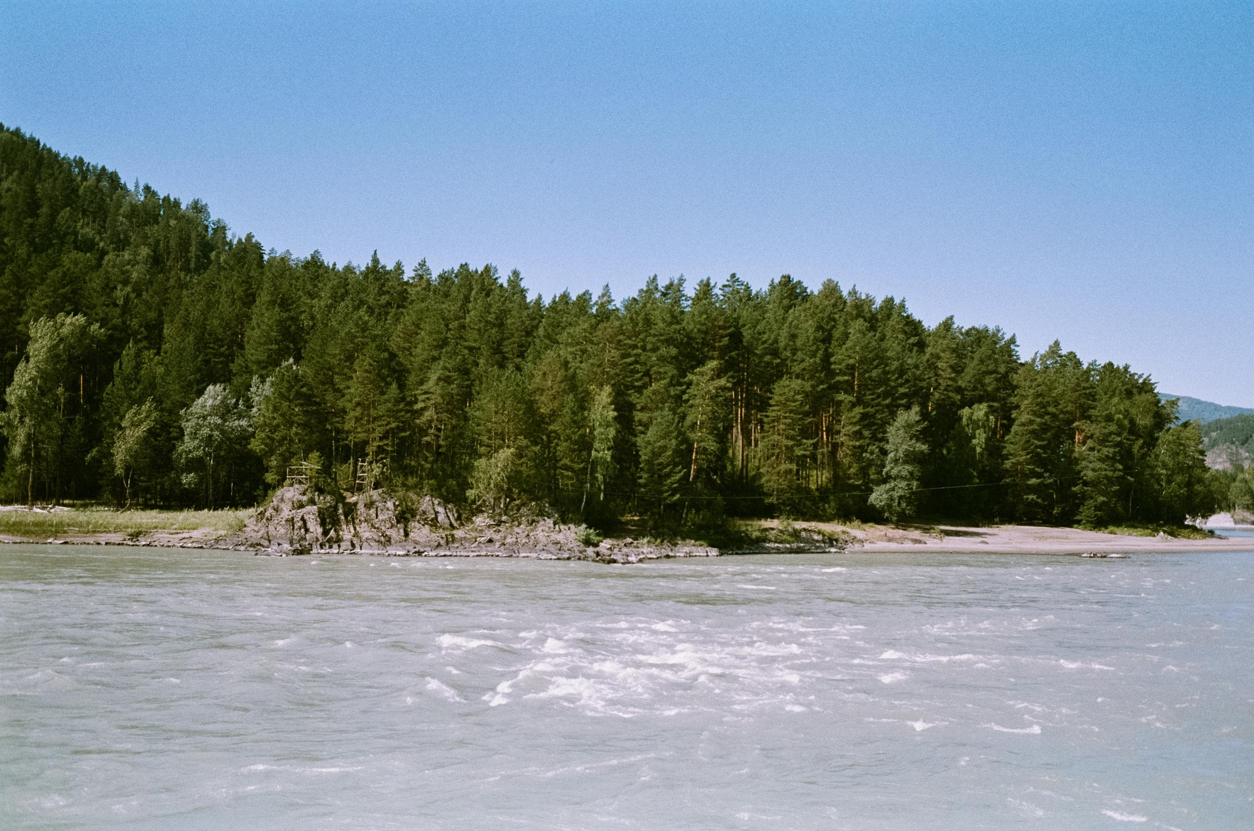 Отпуск на Алтае, Манжерок, р. Катунь в сентябре 2023 года