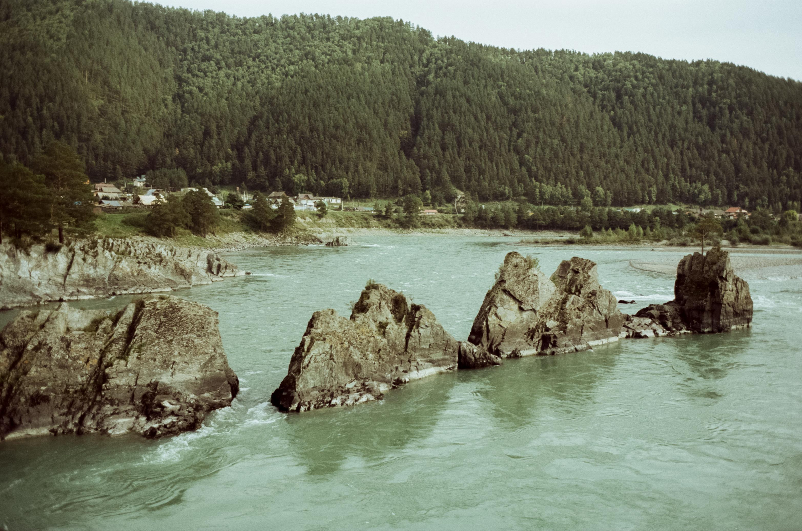 Отпуск на Алтае, Манжерок, р. Катунь в сентябре 2023 года