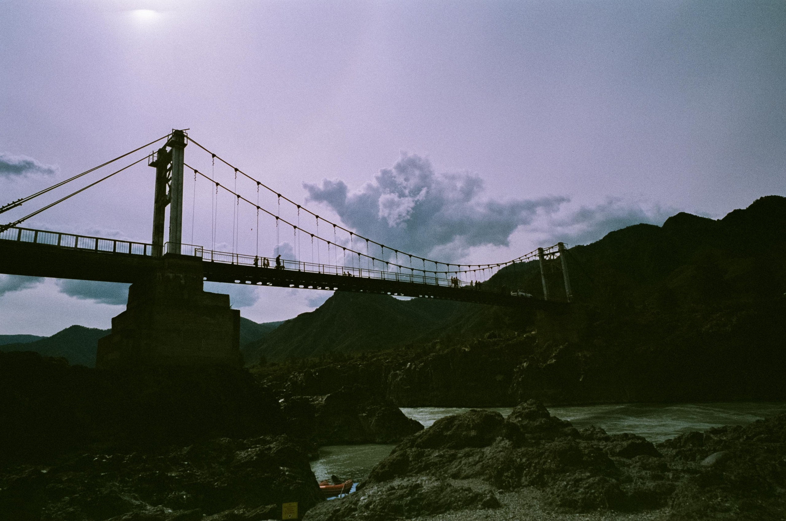 Ороктойский мост на фотопленку