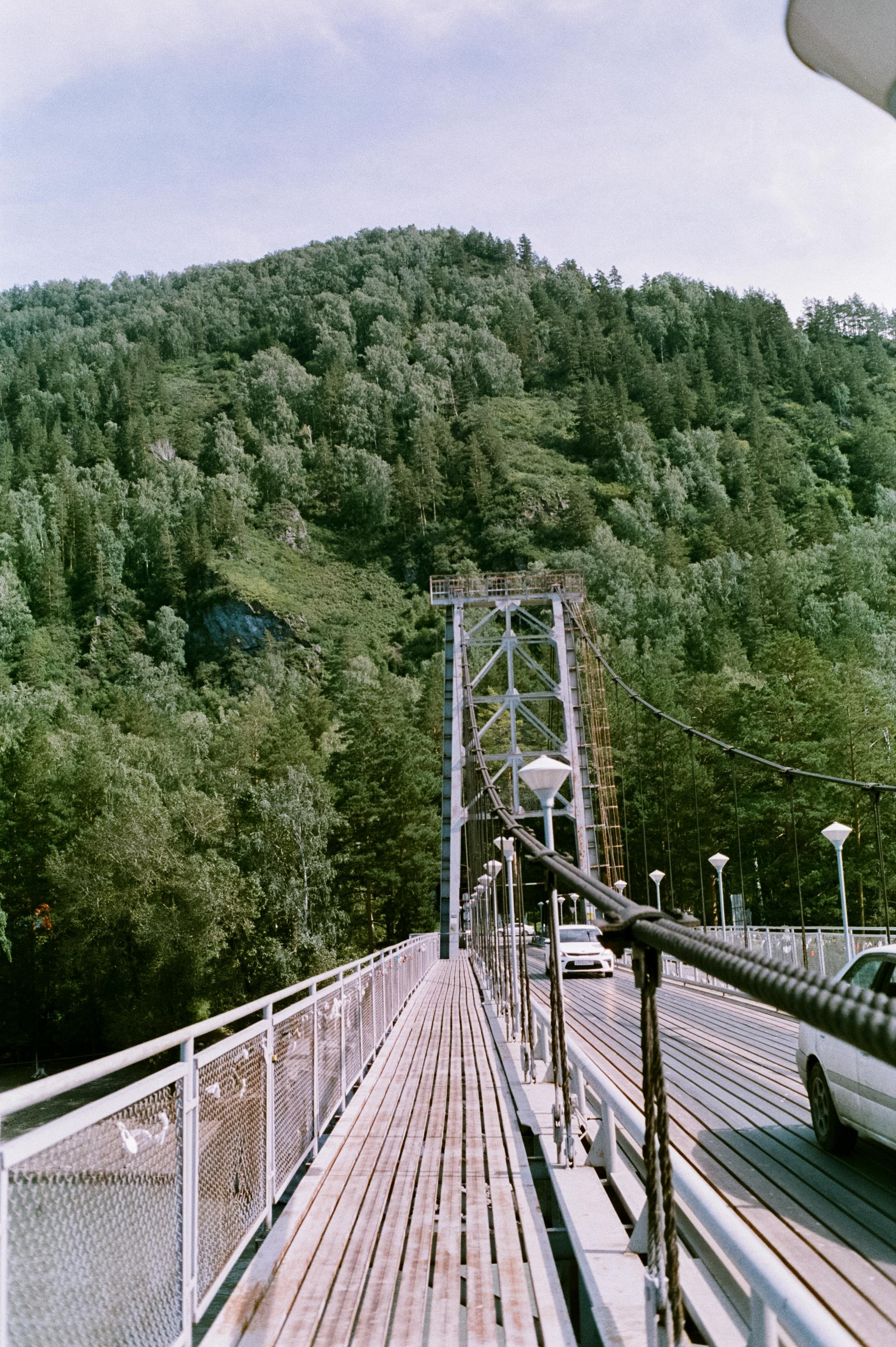 Бирюзовая Катунь на фотопленку