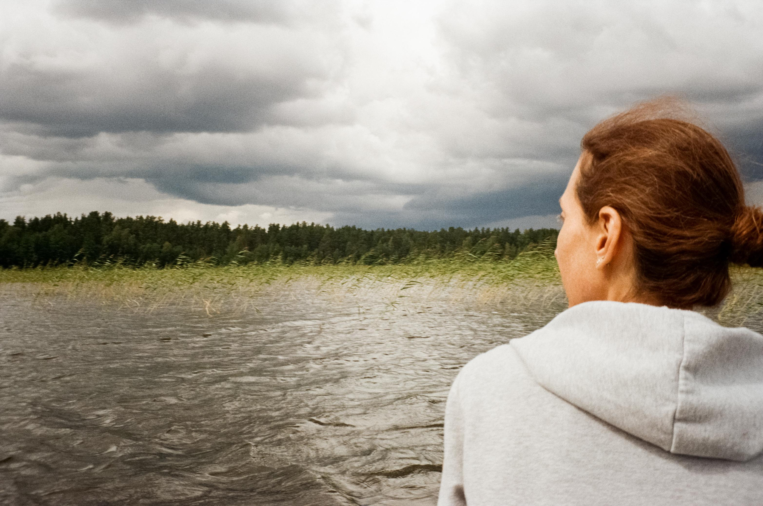 Прогулки на озере в Карелии на SUP