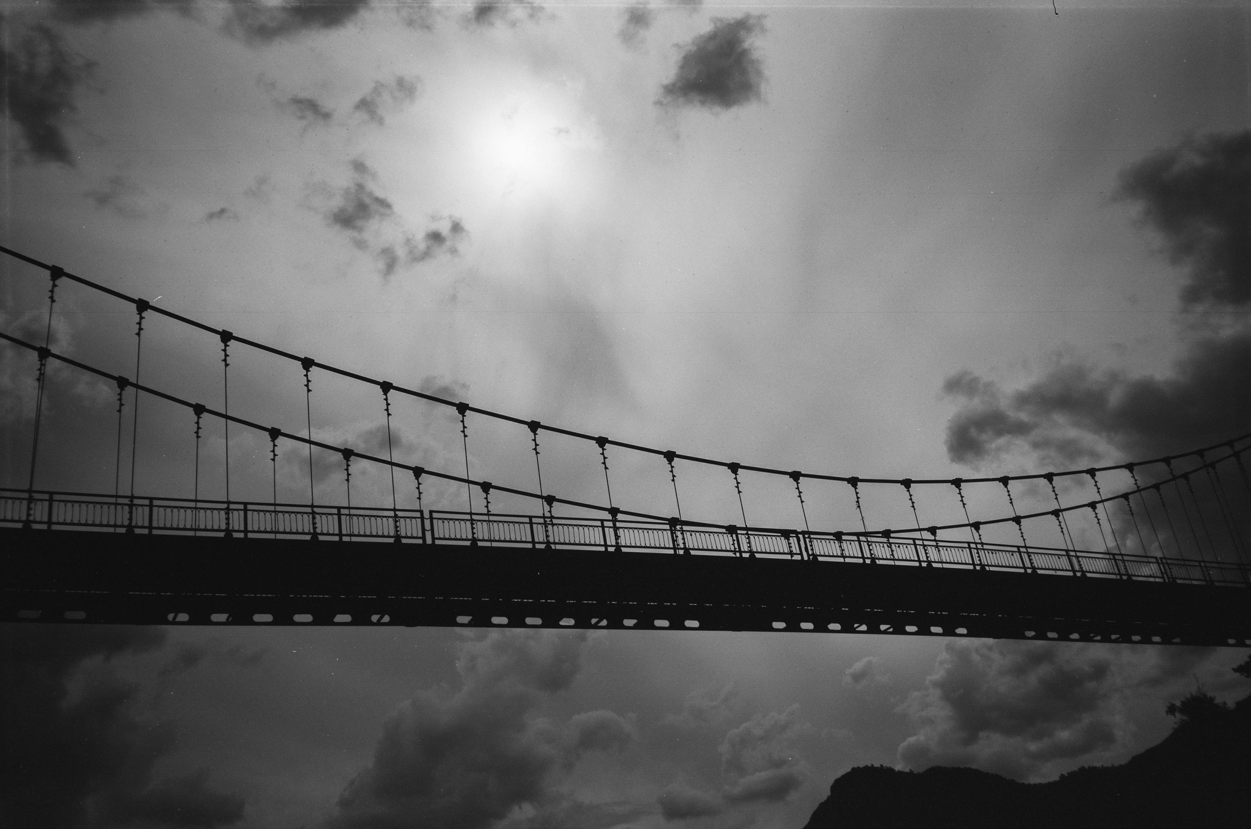 Ороктойский мост на черно-белую пленку