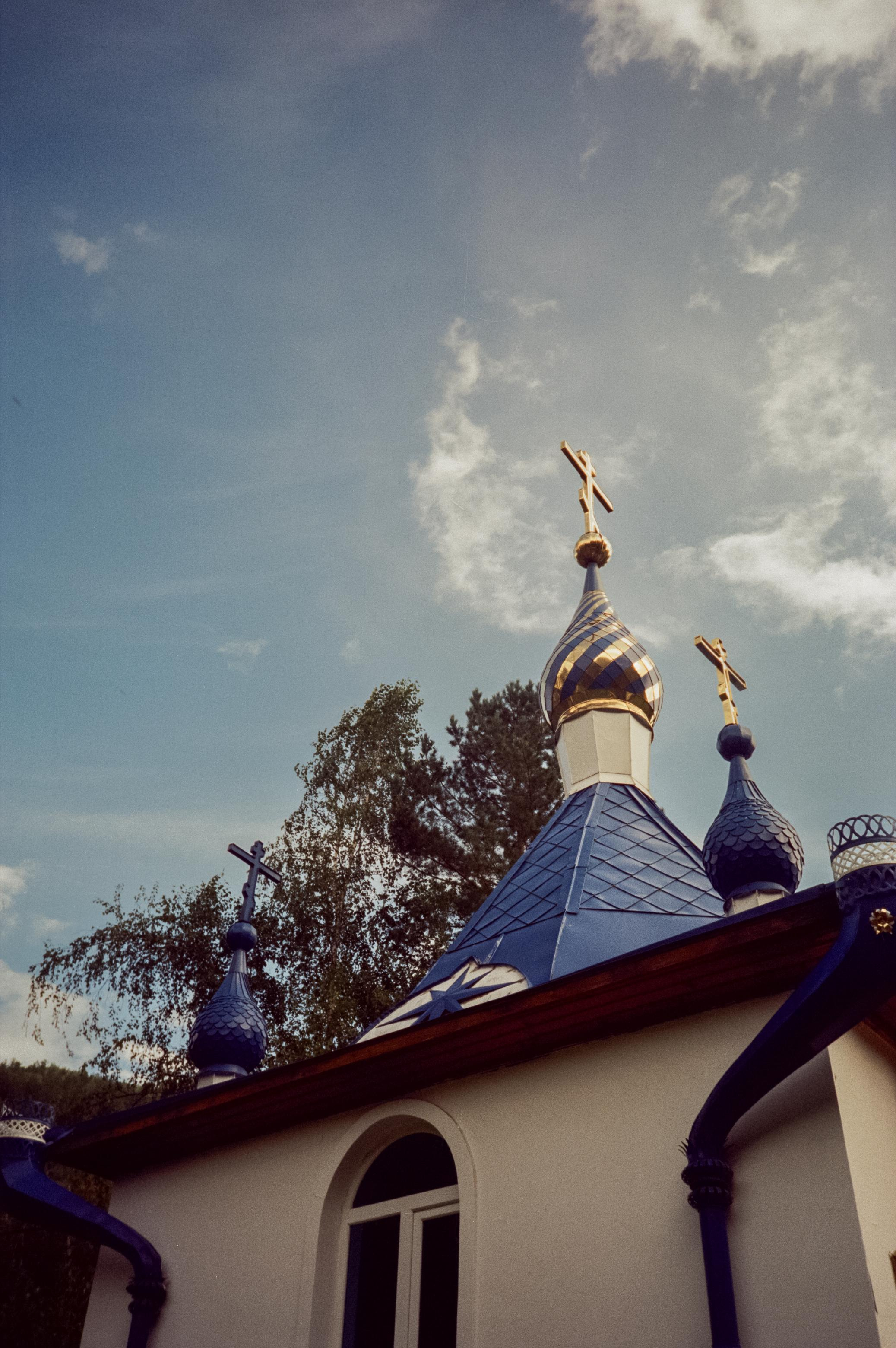 Река Катунь летом на фотопленку