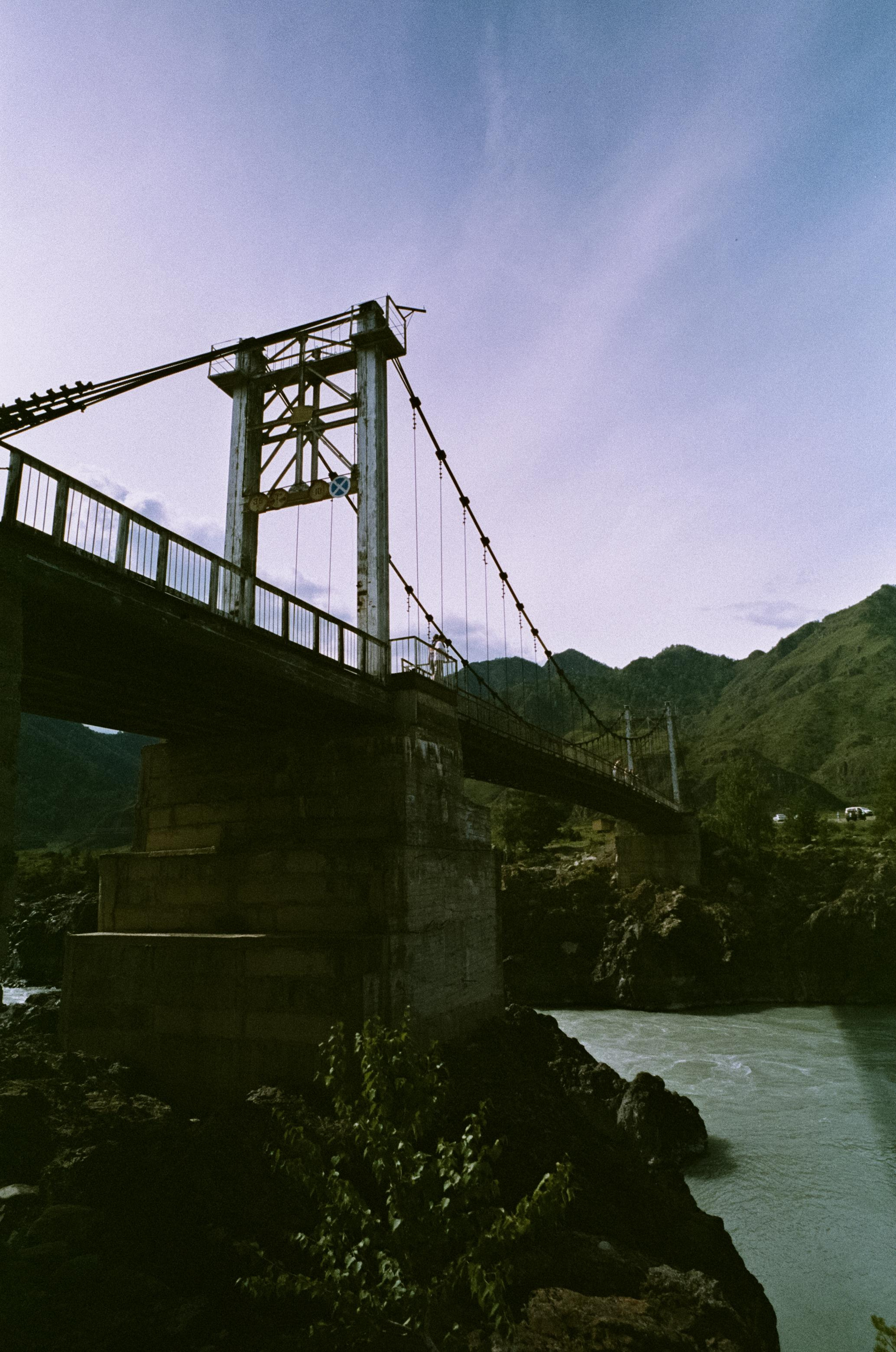 Ороктойский мост на фотопленку