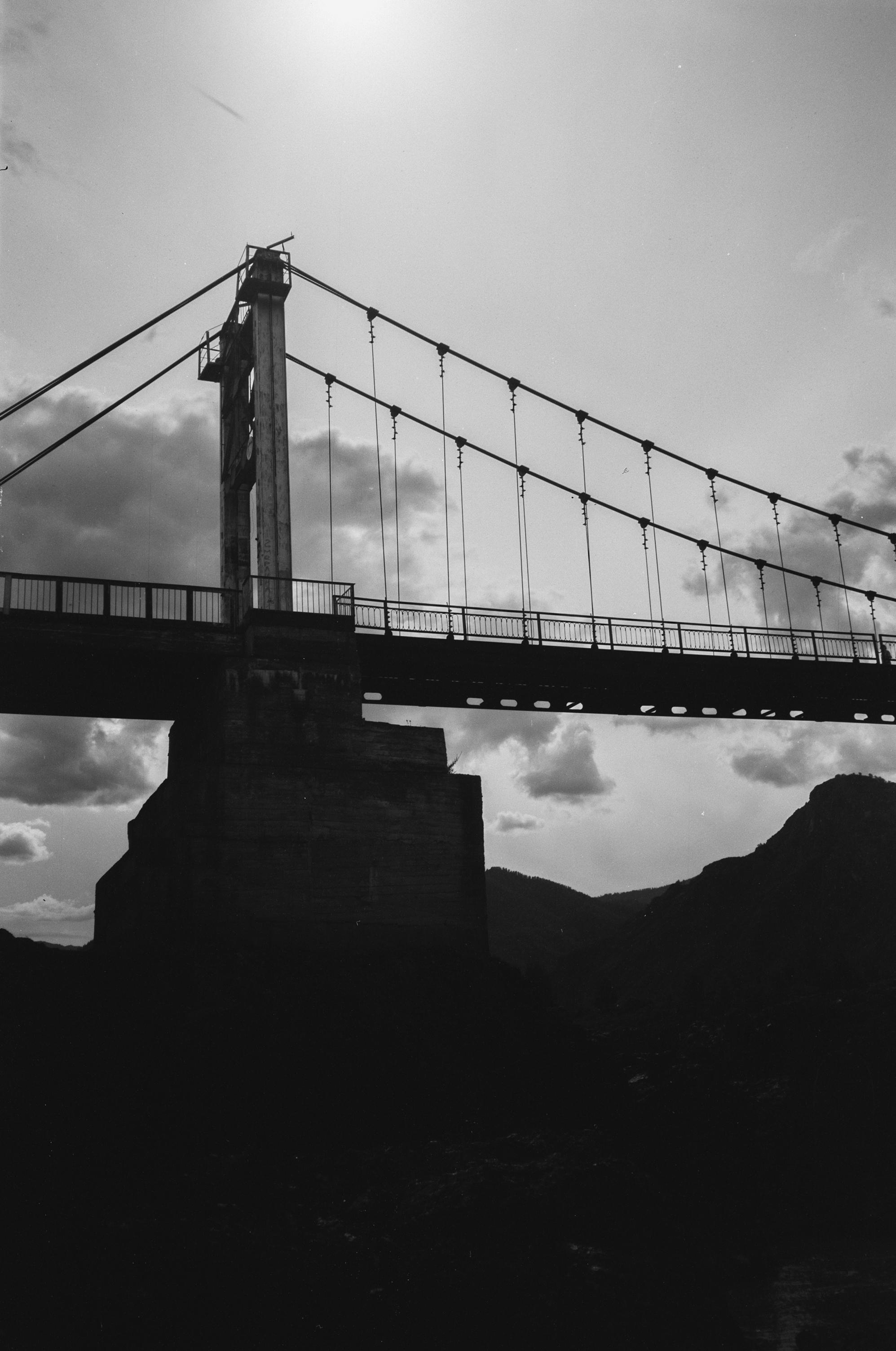 Ороктойский мост на черно-белую пленку