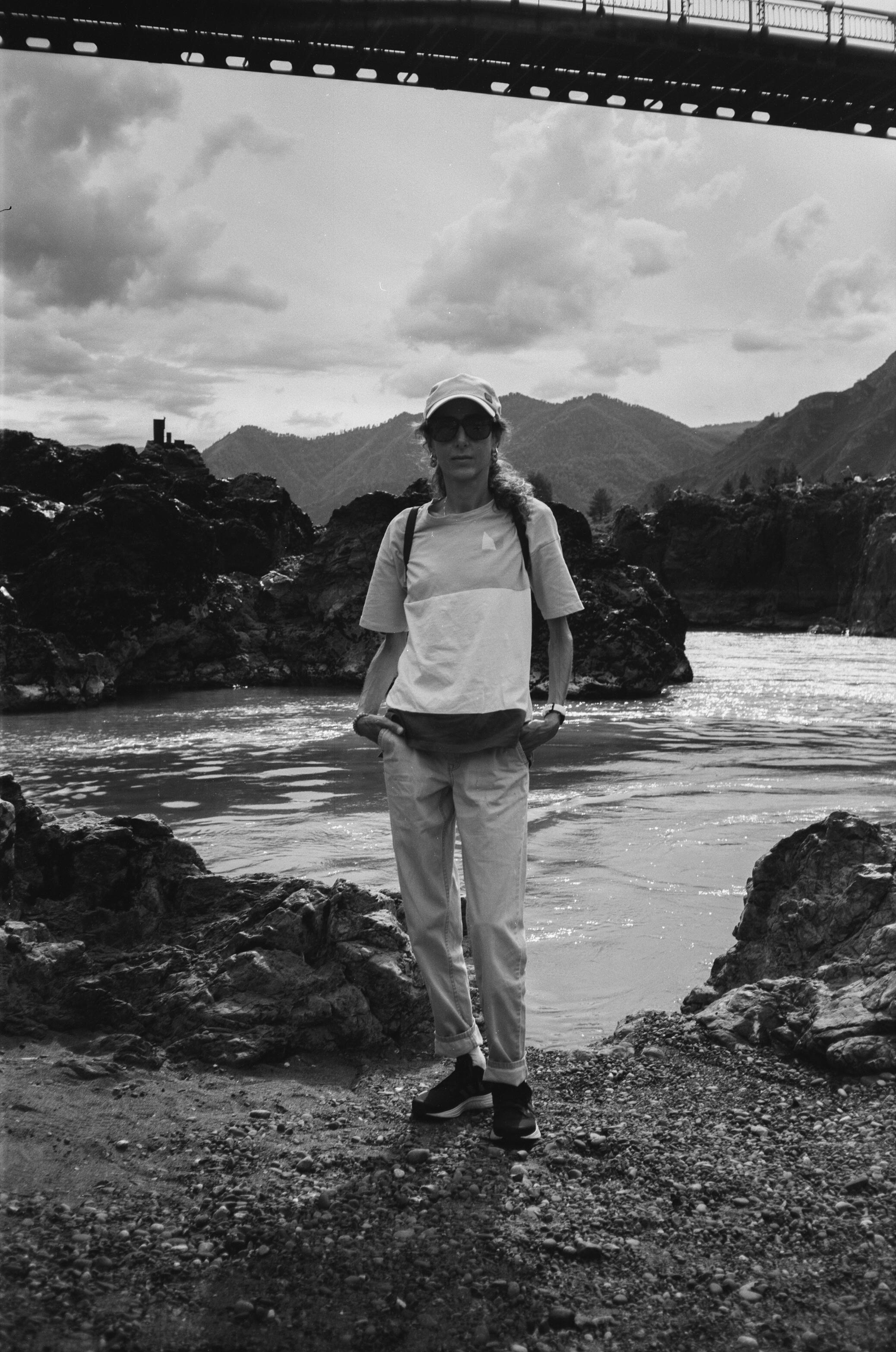 Ороктойский мост на черно-белую пленку